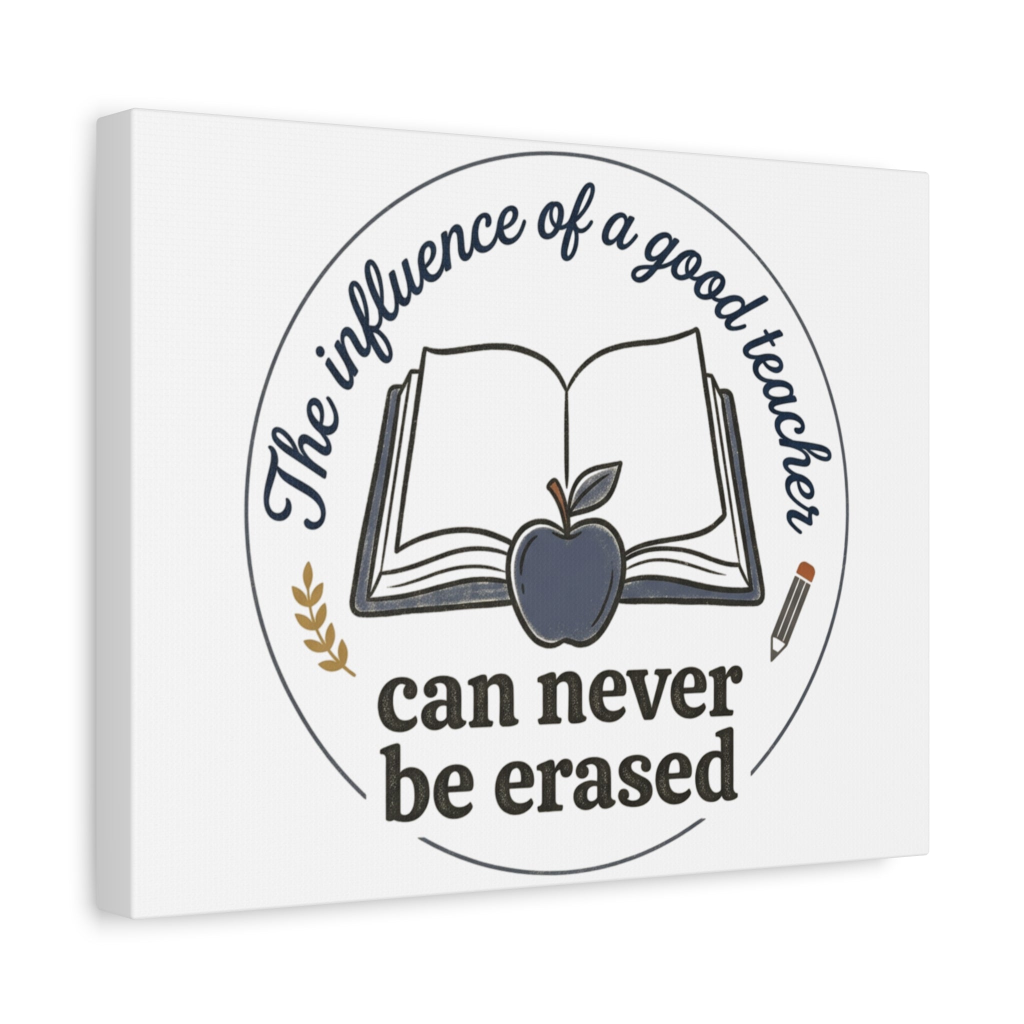 Canvas Wall Art – “The Influence of a Good Teacher Can Never Be Erased”