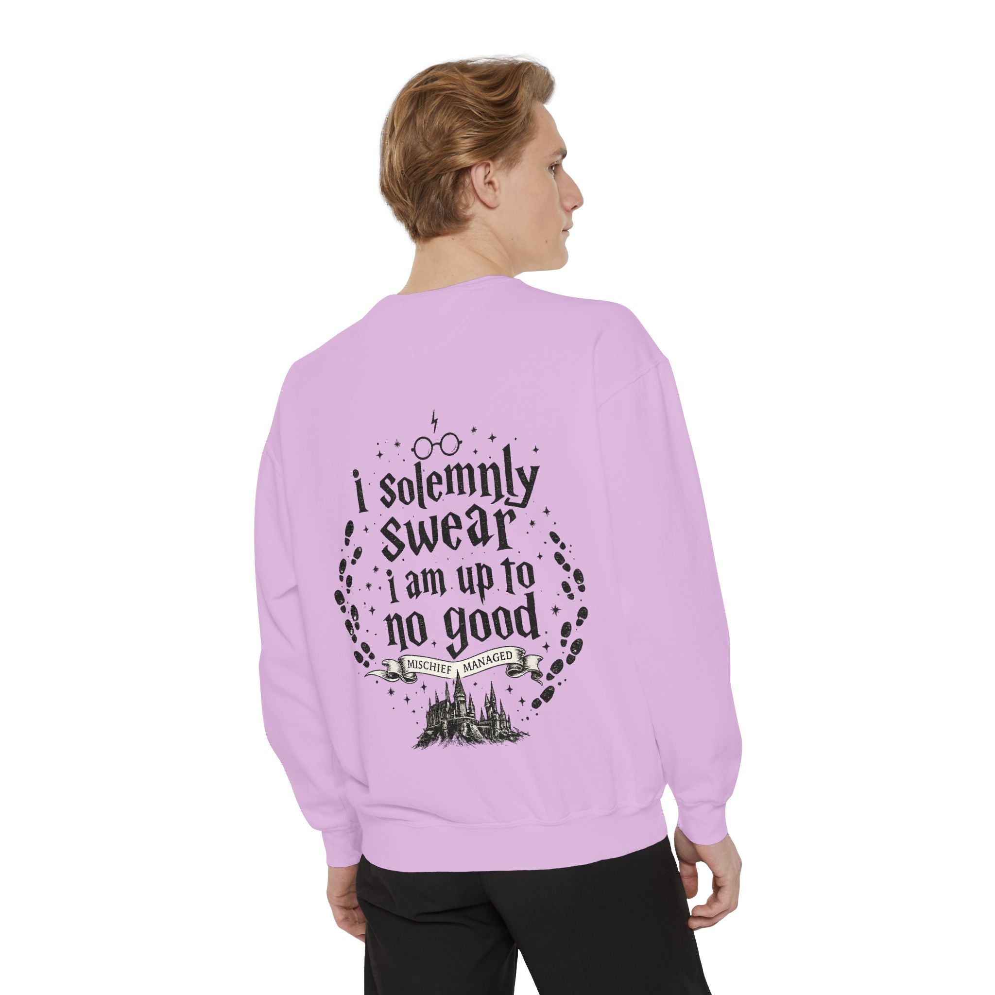 Solemnly Swear Sweatshirt — 'I Solemnly Swear I Am Up to No Good' Graphic Sweatshirt
