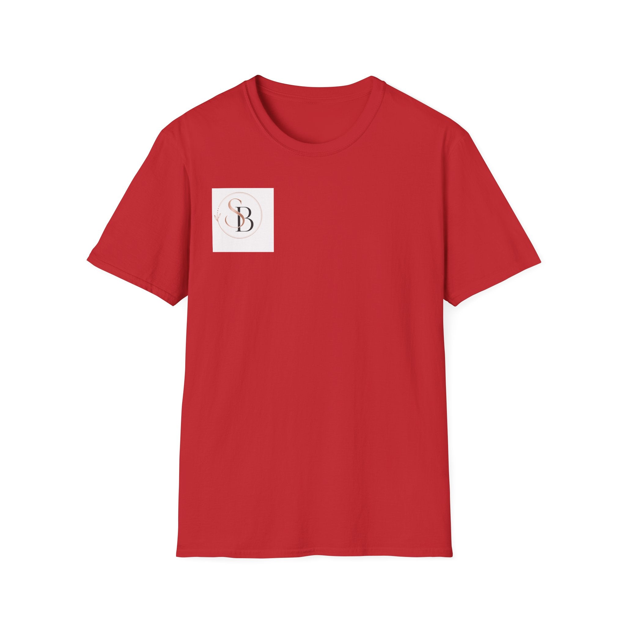 Monogram SB Minimalist T‑Shirt — Rose Gold Circle Logo