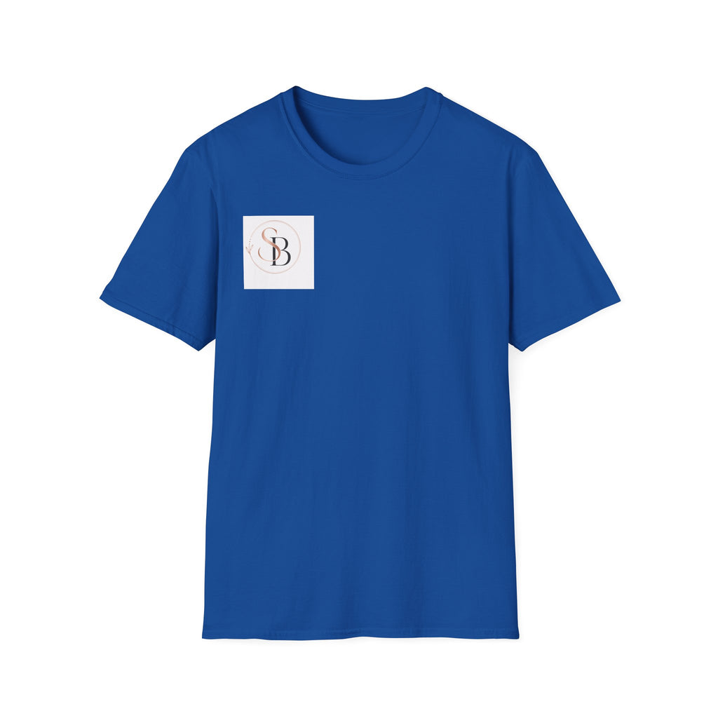 Monogram SB Minimalist T‑Shirt — Rose Gold Circle Logo