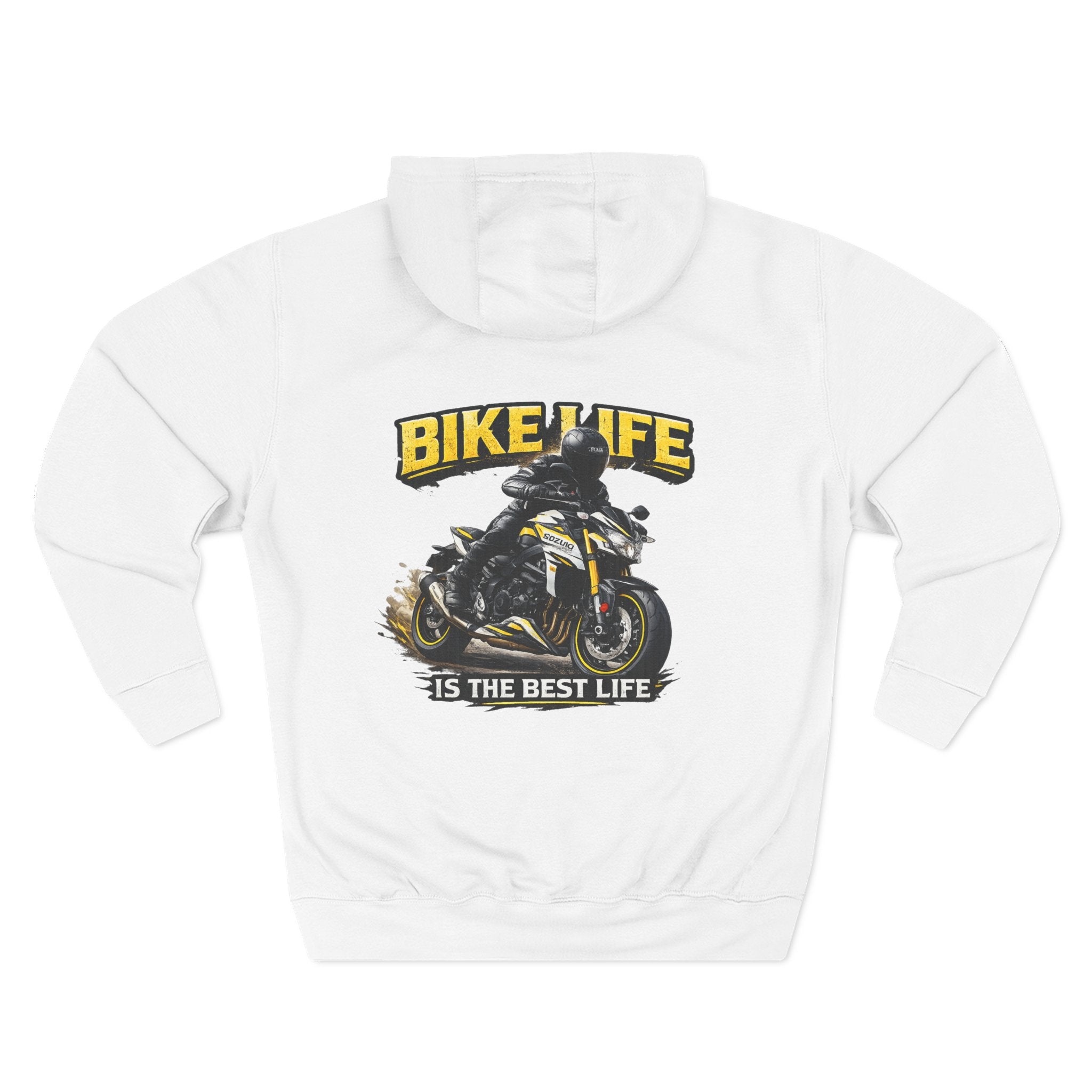 Bike Life Motorcycle Hoodie — "Bike Life Is The Best Life" Graphic Fleece Pullover