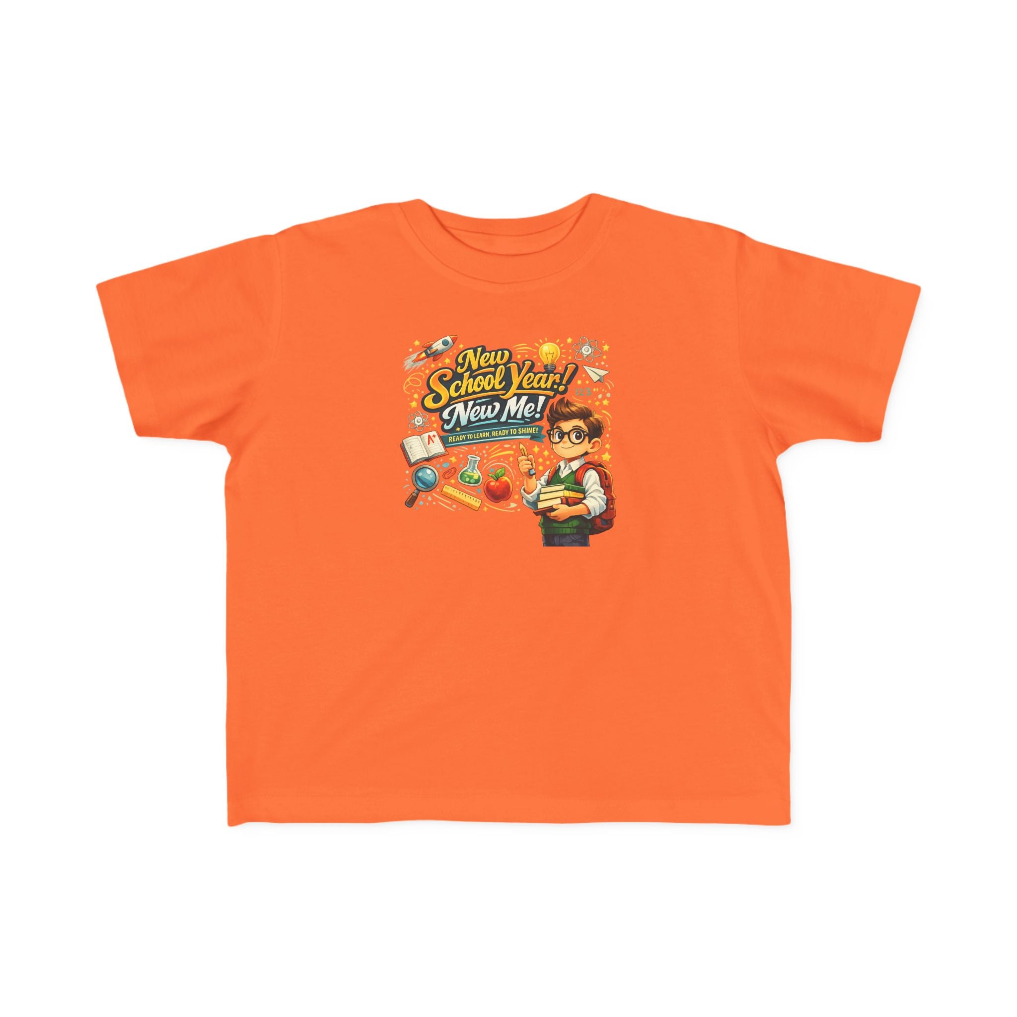Toddler Tee — "New School Year, New Me" Back-to-School Graphic Shirt