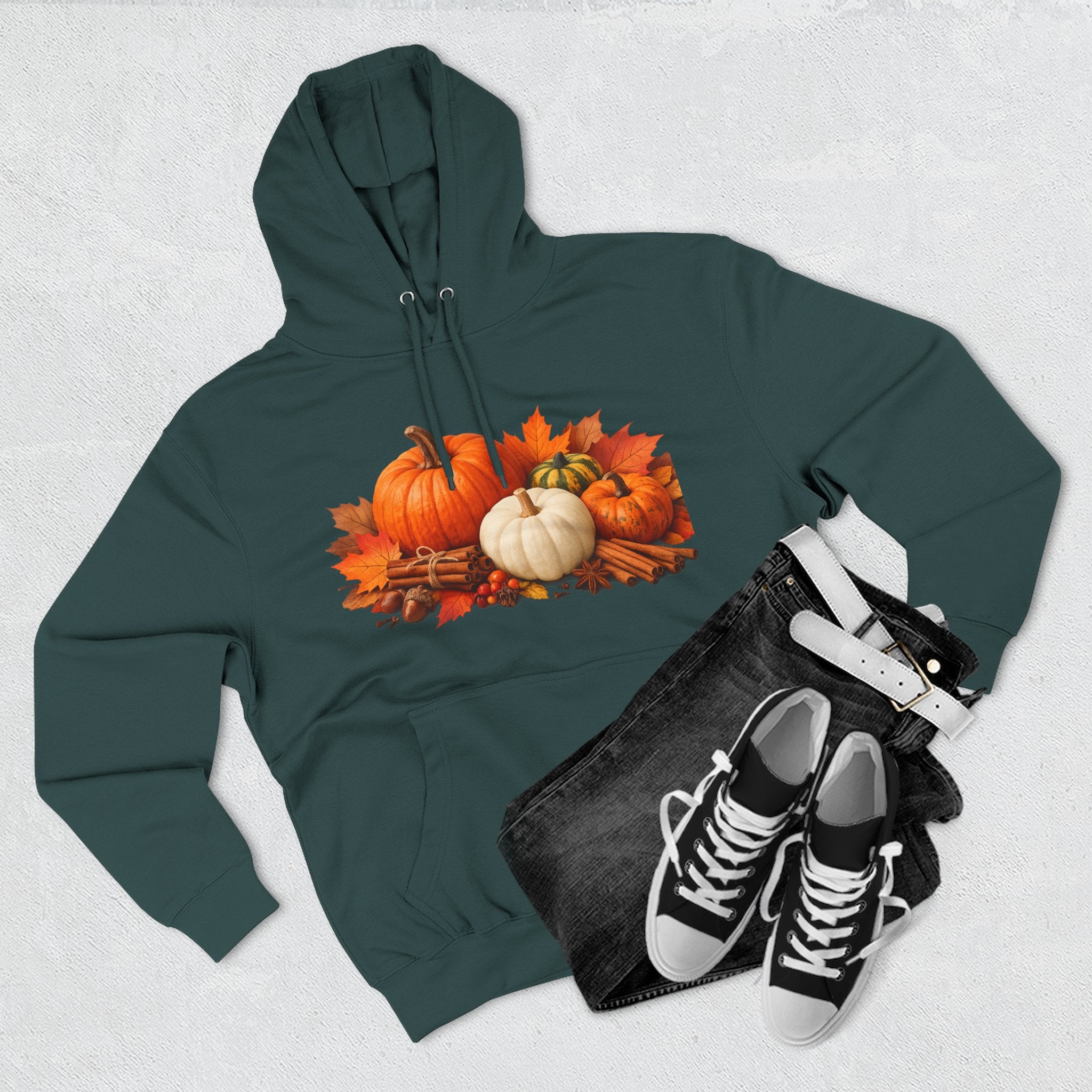 Autumn Pumpkin Fall Hoodie — Cozy Thanksgiving Harvest Sweatshirt