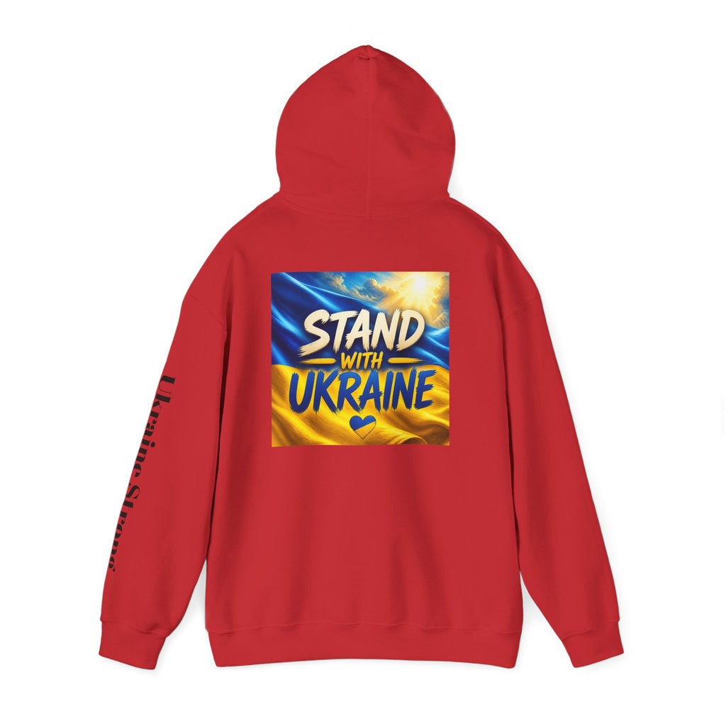 Stand With Ukraine Hoodie — Support Ukraine Graphic Pullover ("Stand With Ukraine")