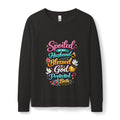 Blessed & Spoiled Sweatshirt — “Spoiled by My Husband, Blessed by God, Protected by Both”