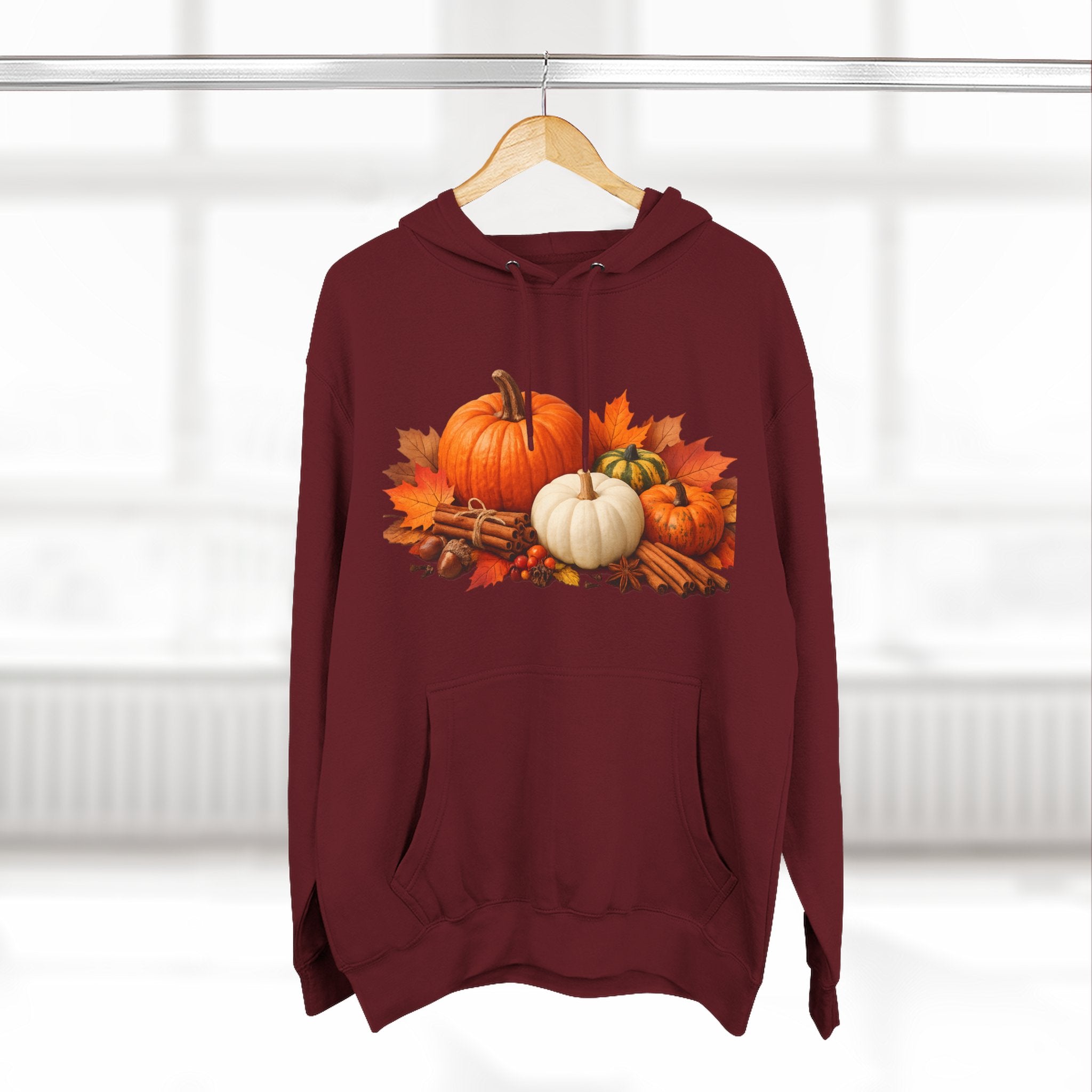 Autumn Pumpkin Fall Hoodie — Cozy Thanksgiving Harvest Sweatshirt