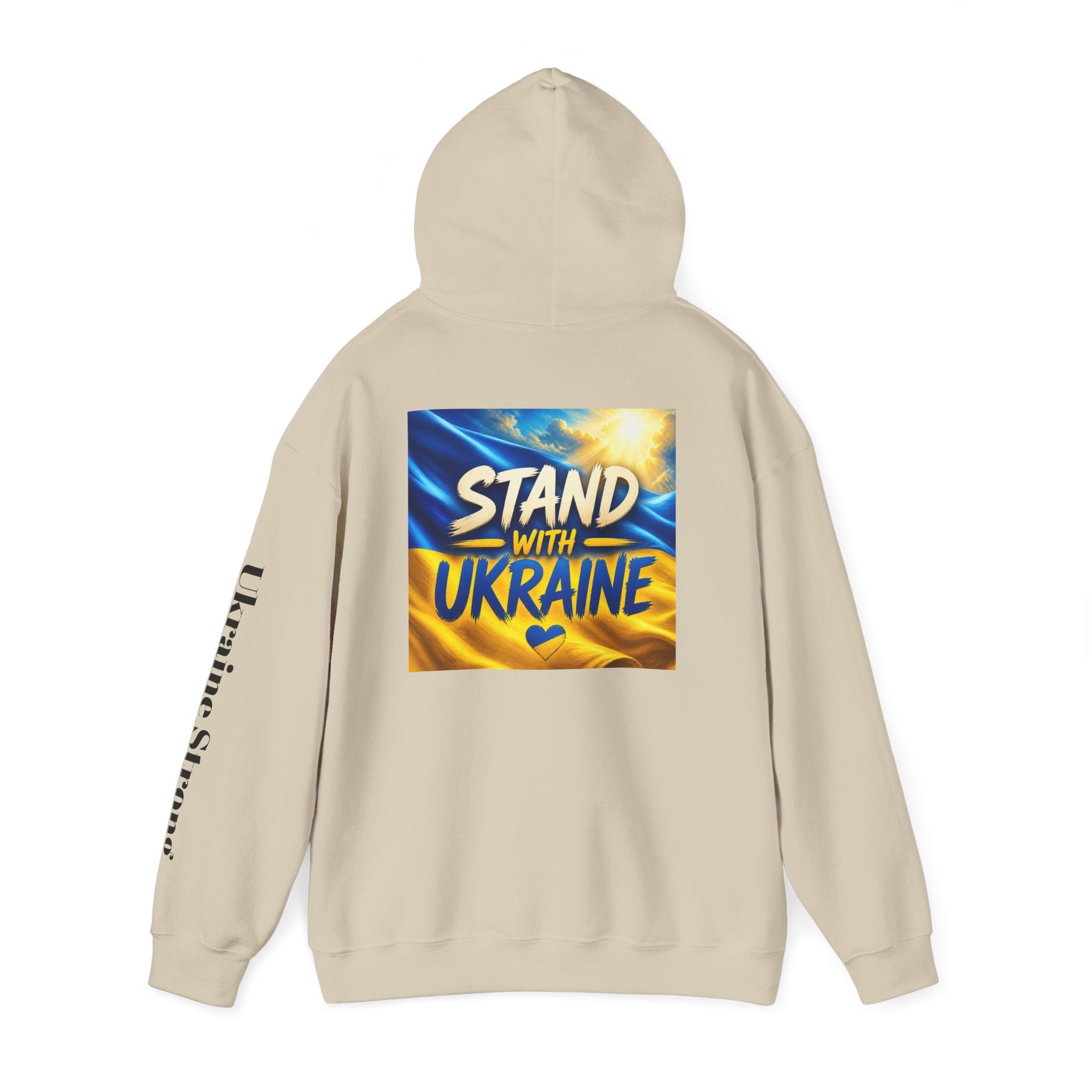 Stand With Ukraine Hoodie — Support Ukraine Graphic Pullover ("Stand With Ukraine")