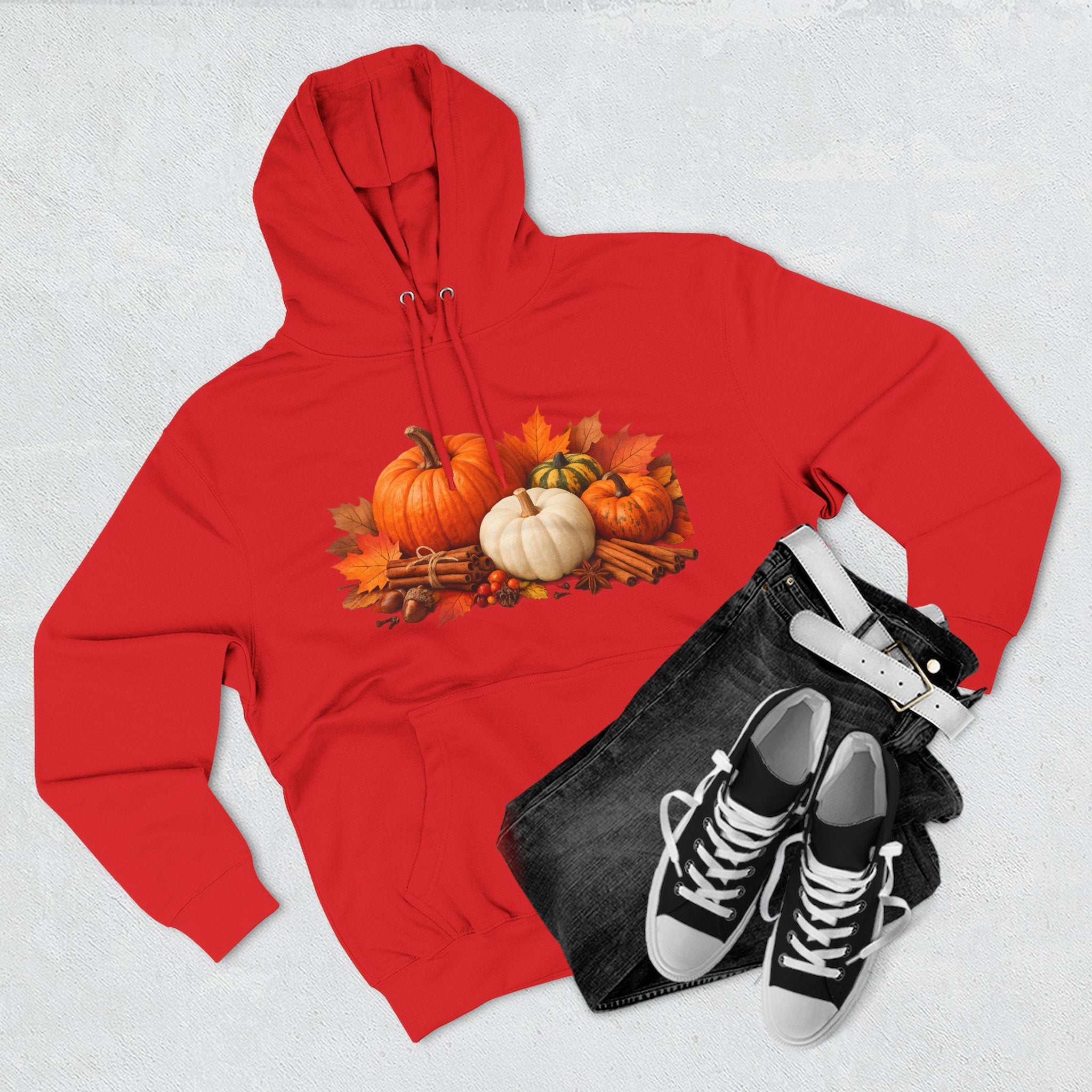 Autumn Pumpkin Fall Hoodie — Cozy Thanksgiving Harvest Sweatshirt