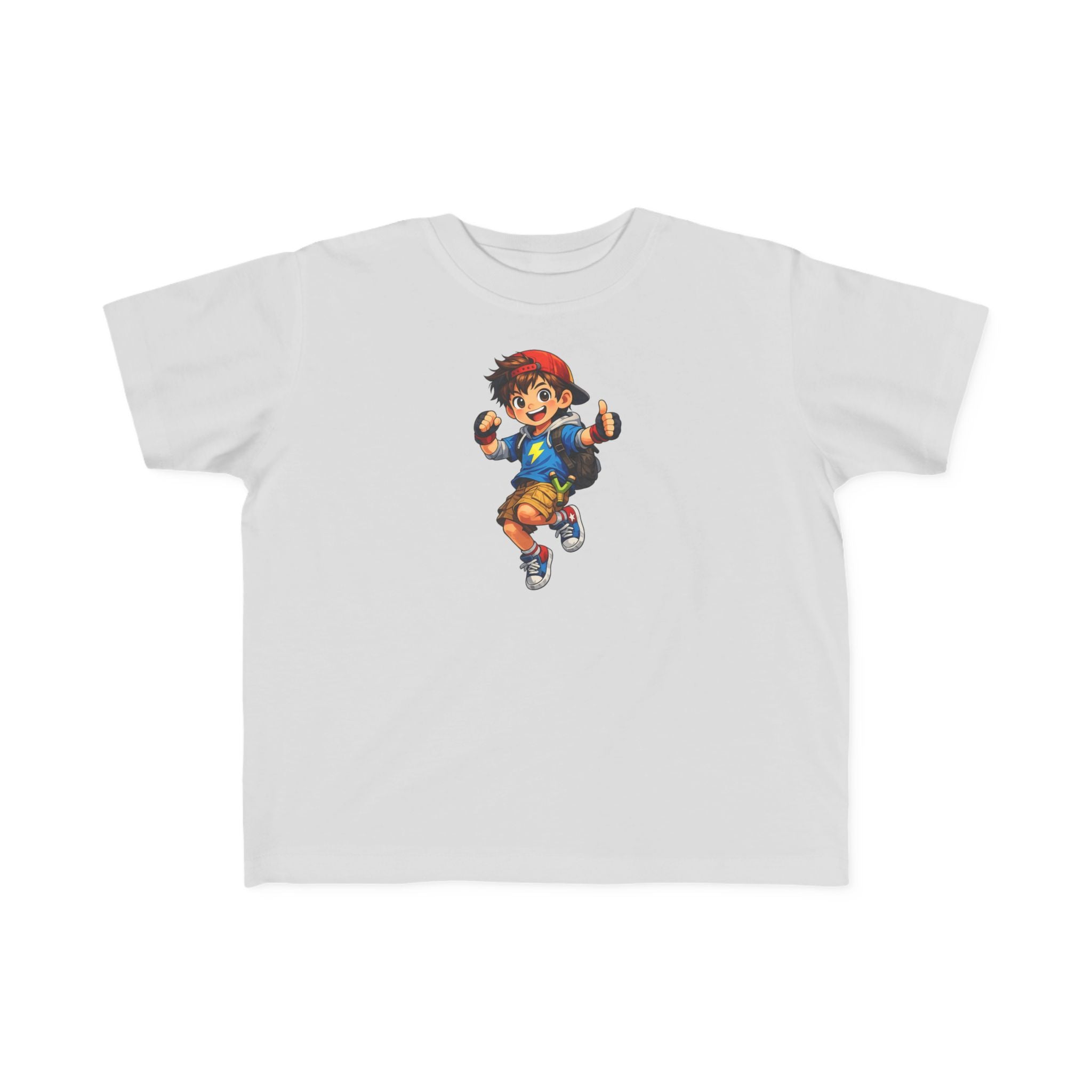 Toddler Tee — Lightning Superhero Character Graphic