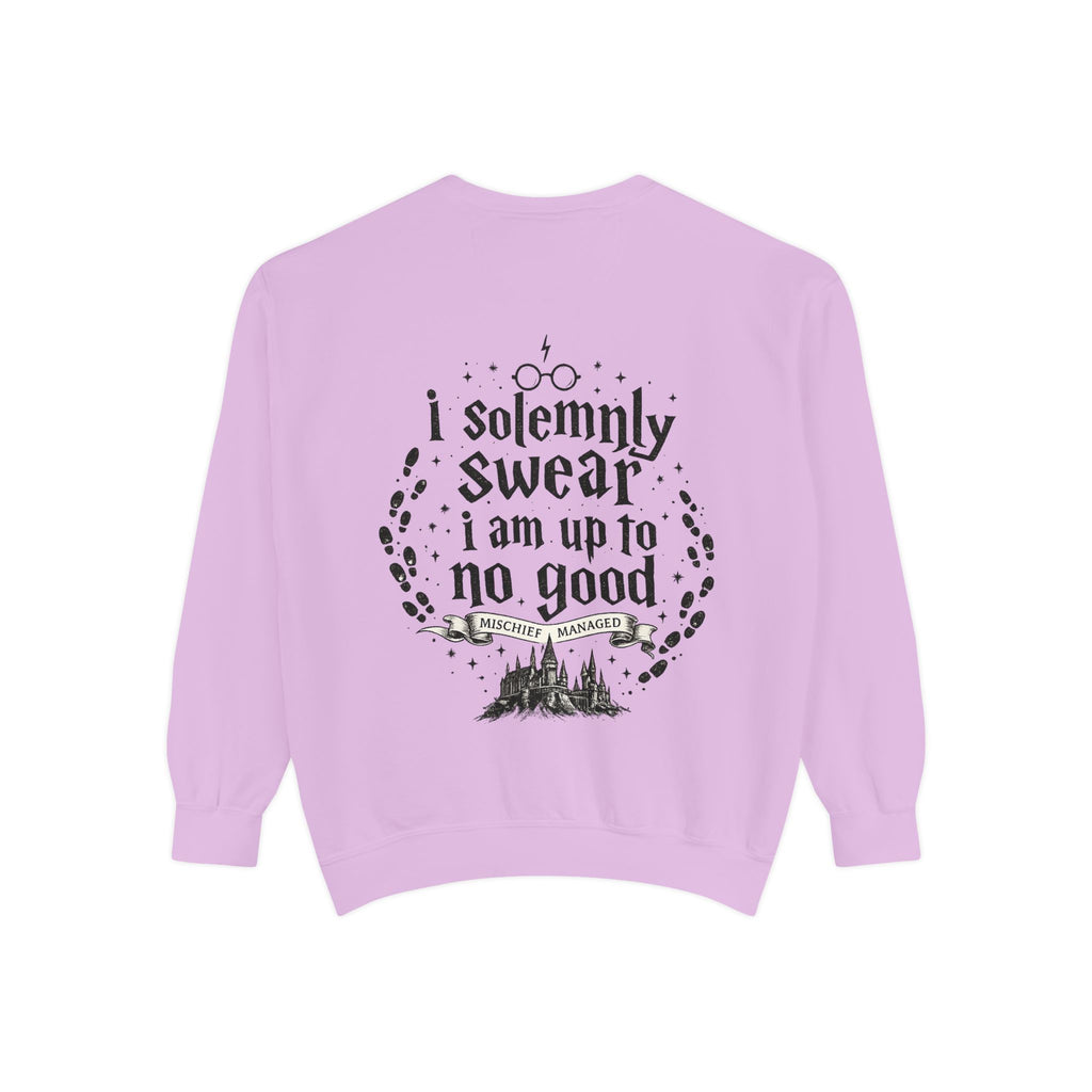 Solemnly Swear Sweatshirt — 'I Solemnly Swear I Am Up to No Good' Graphic Sweatshirt