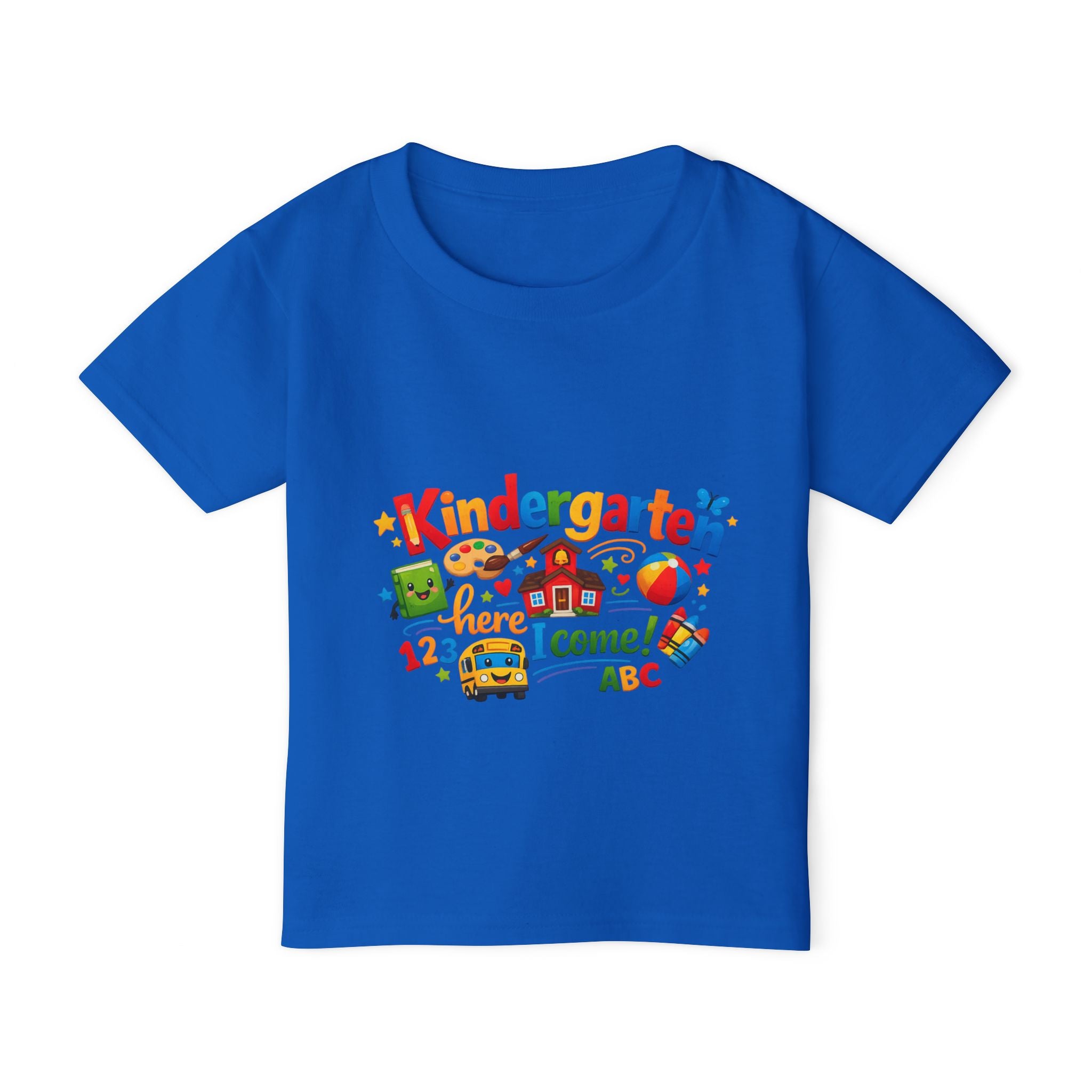 Kindergarten Here I Come Toddler T-Shirt — Back to School Cute Kids Tee