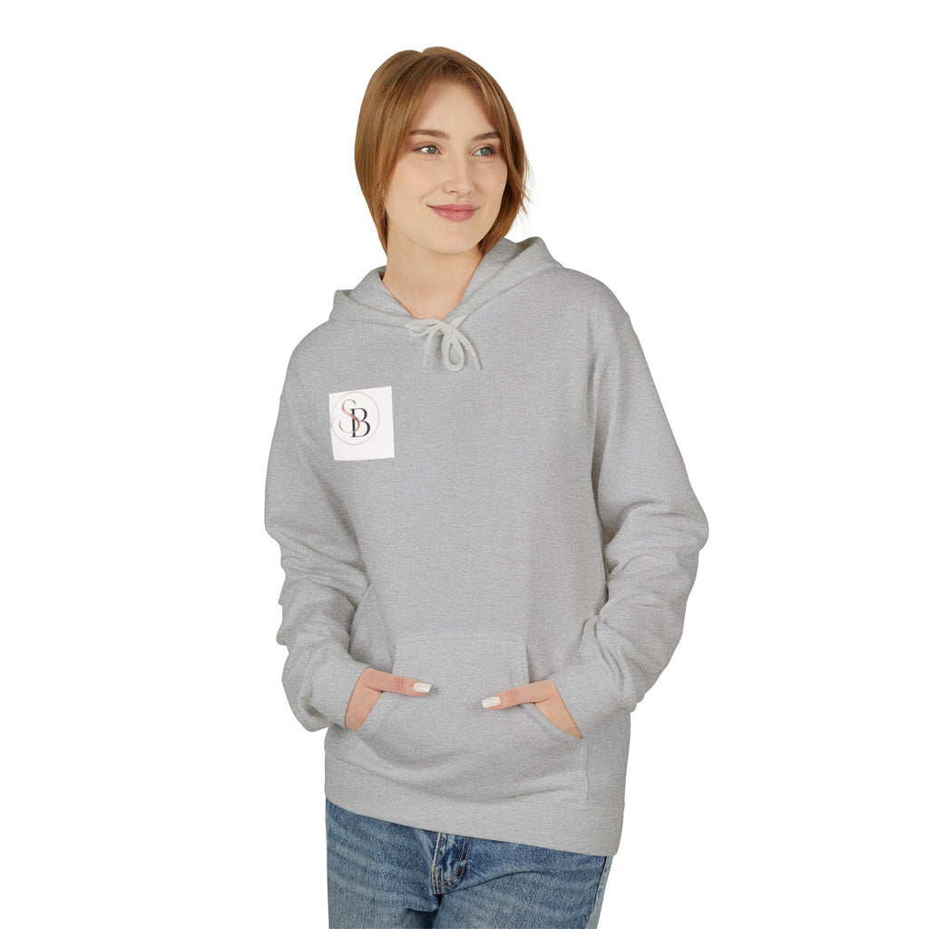 Monogram SB Minimal Logo Hoodie – Elegant Rose Gold Initials Pullover