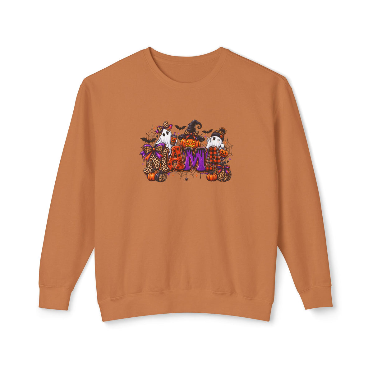 Halloween Mom Crewneck Sweatshirt — Cute Pumpkin Witch Cats Autumn Graphic