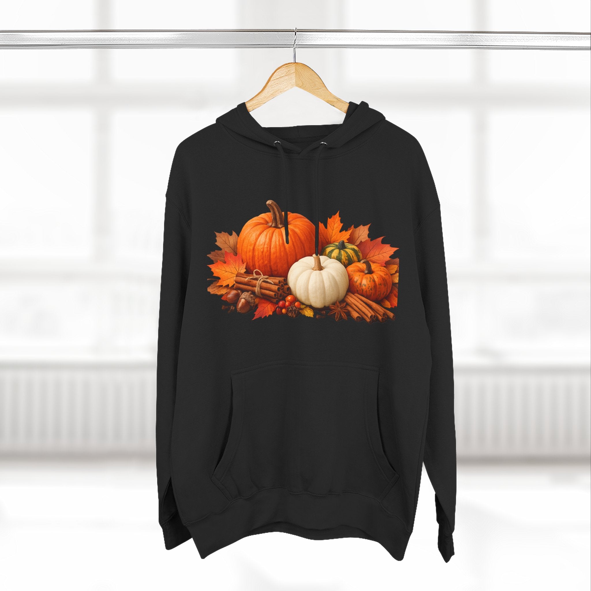 Autumn Pumpkin Fall Hoodie — Cozy Thanksgiving Harvest Sweatshirt