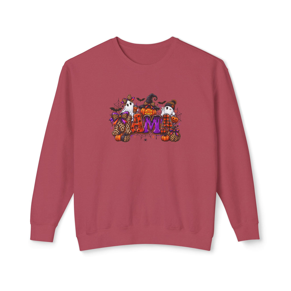 Halloween Mom Crewneck Sweatshirt — Cute Pumpkin Witch Cats Autumn Graphic