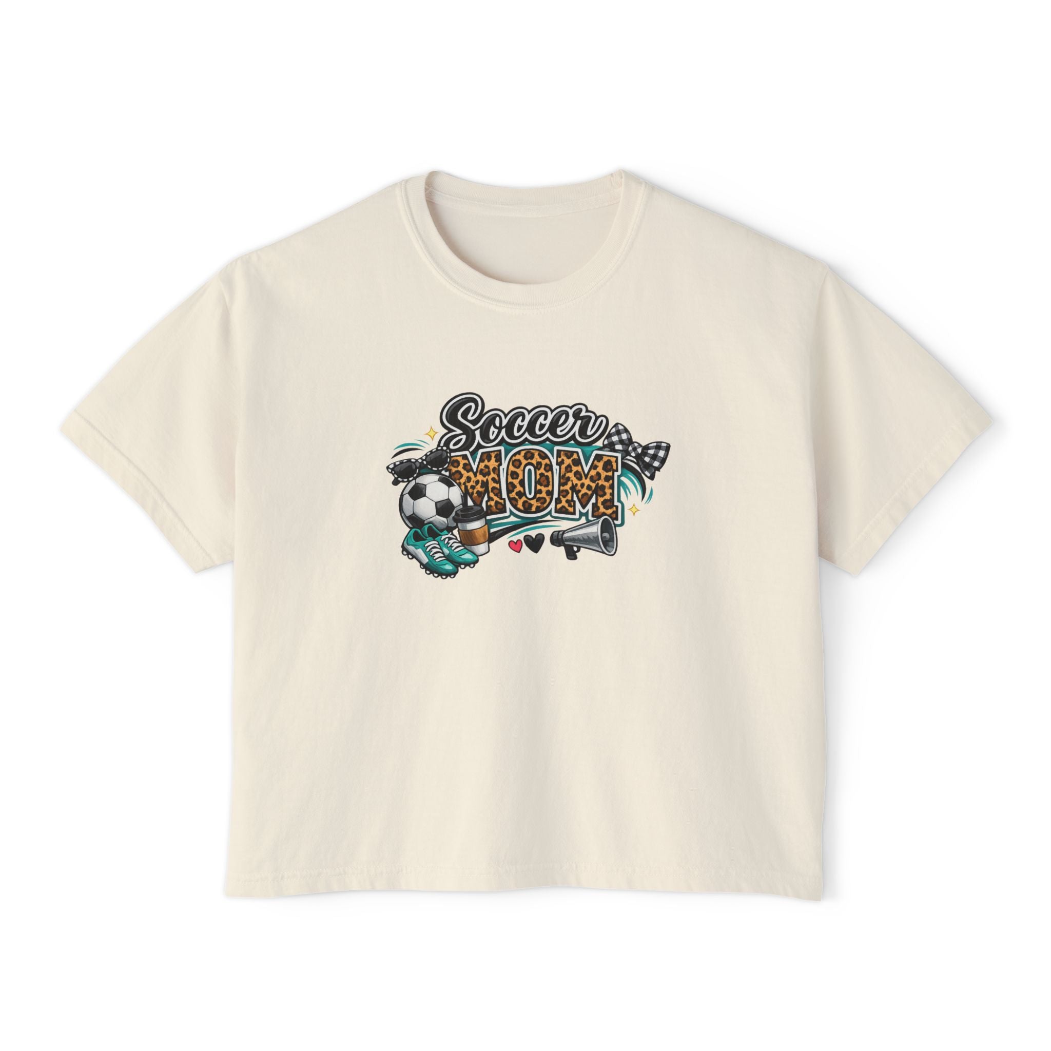 Soccer Mom Boxy Tee — Women's Casual Soccer Mom Shirt