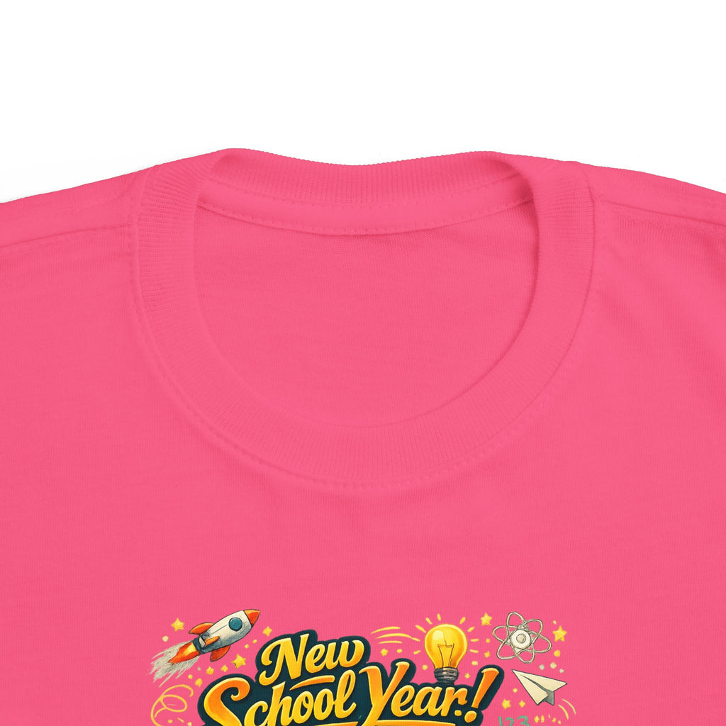 Toddler Tee — "New School Year, New Me" Back-to-School Graphic Shirt