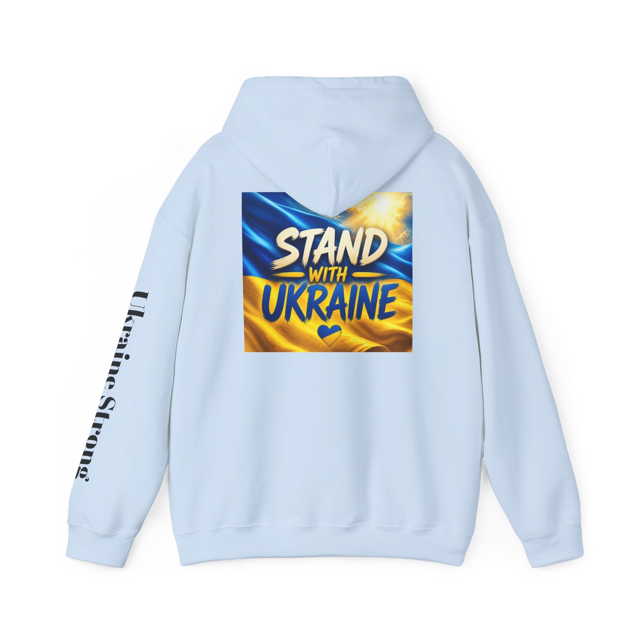 Stand With Ukraine Hoodie — Support Ukraine Graphic Pullover ("Stand With Ukraine")