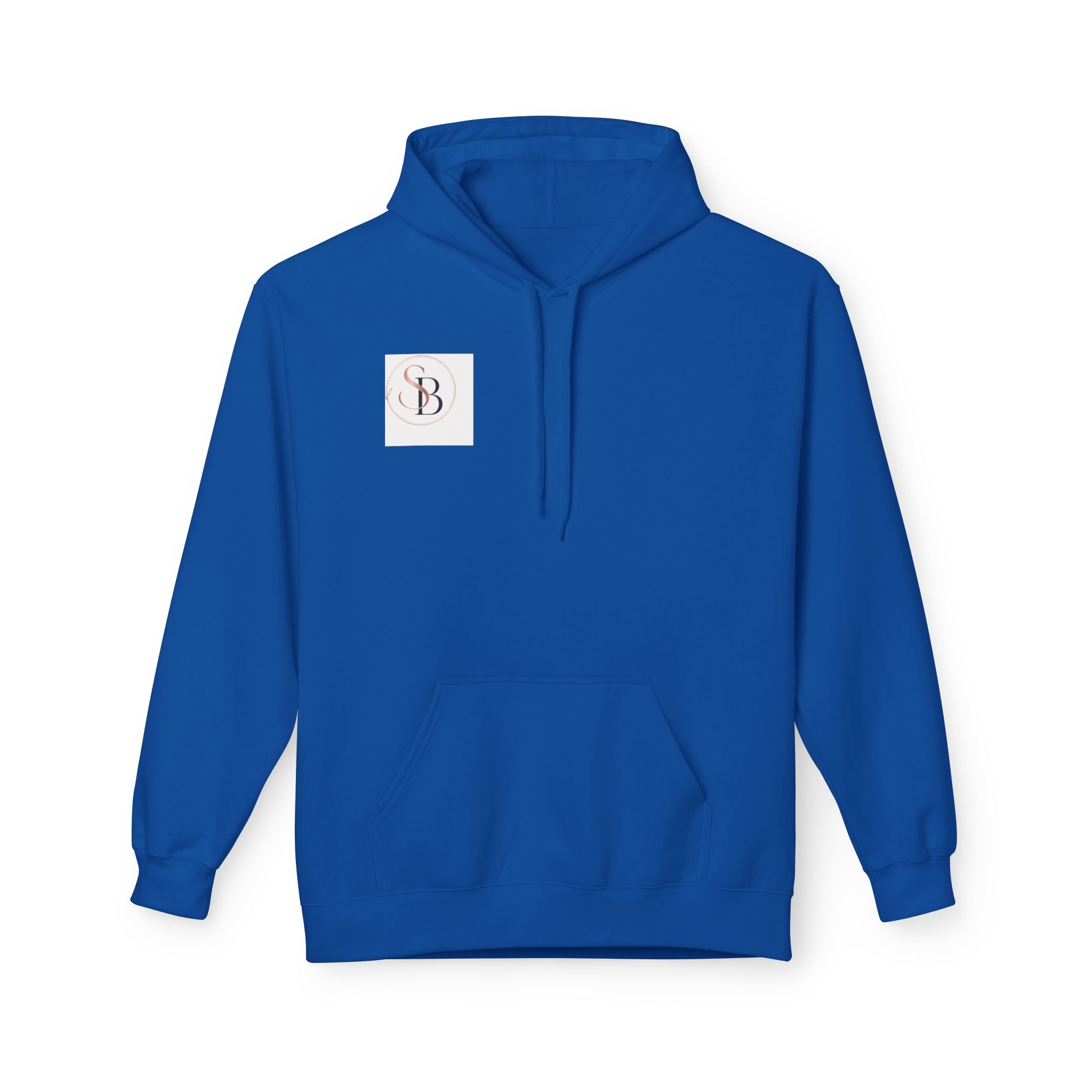 Monogram SB Minimal Logo Hoodie – Elegant Rose Gold Initials Pullover