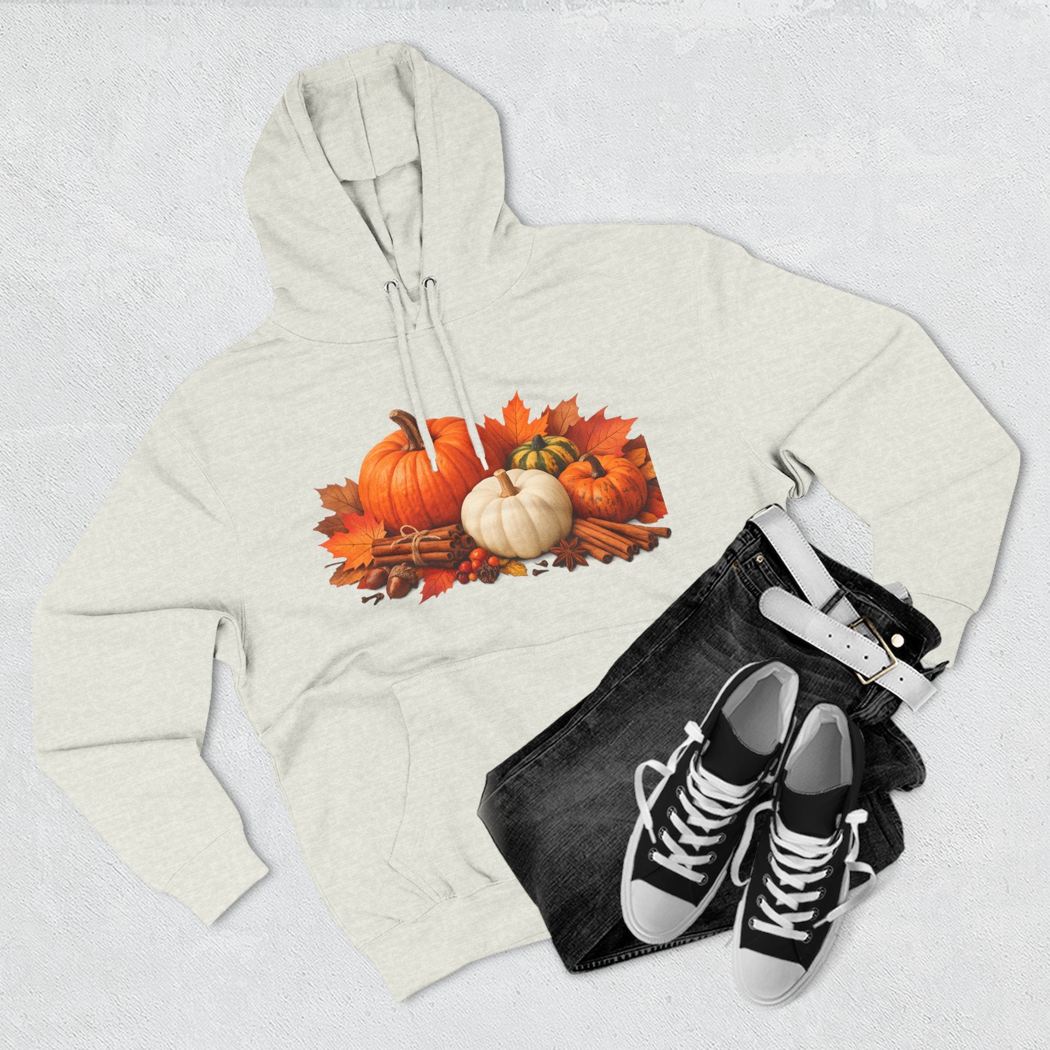 Autumn Pumpkin Fall Hoodie — Cozy Thanksgiving Harvest Sweatshirt