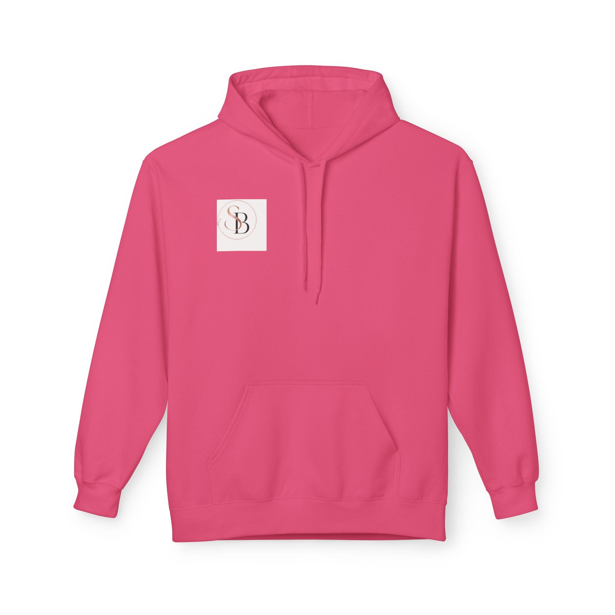 Monogram SB Minimal Logo Hoodie – Elegant Rose Gold Initials Pullover