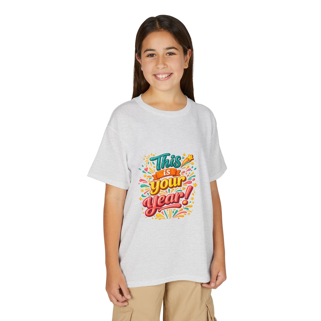 Youth T‑Shirt — "This Is Your Year" Motivational Graphic Tee for Kids