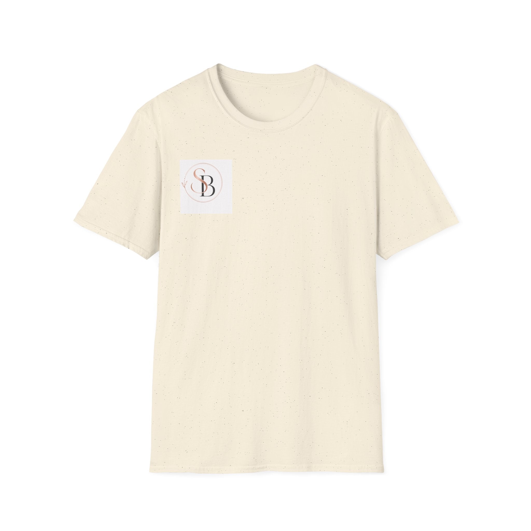 Monogram SB Minimalist T‑Shirt — Rose Gold Circle Logo