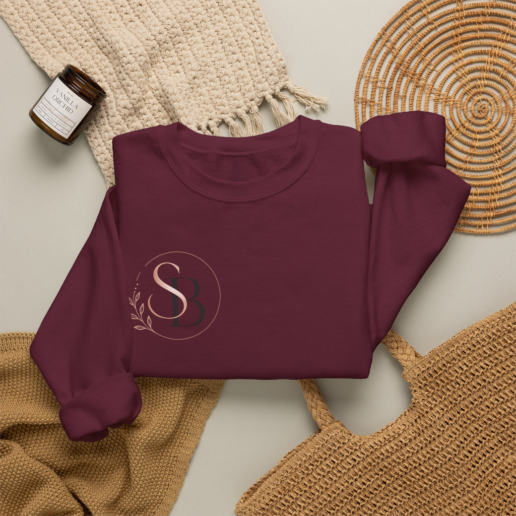 Harry Potter Stack Crewneck Sweatshirt — Book Spine Design with Owls & Autumn Icons