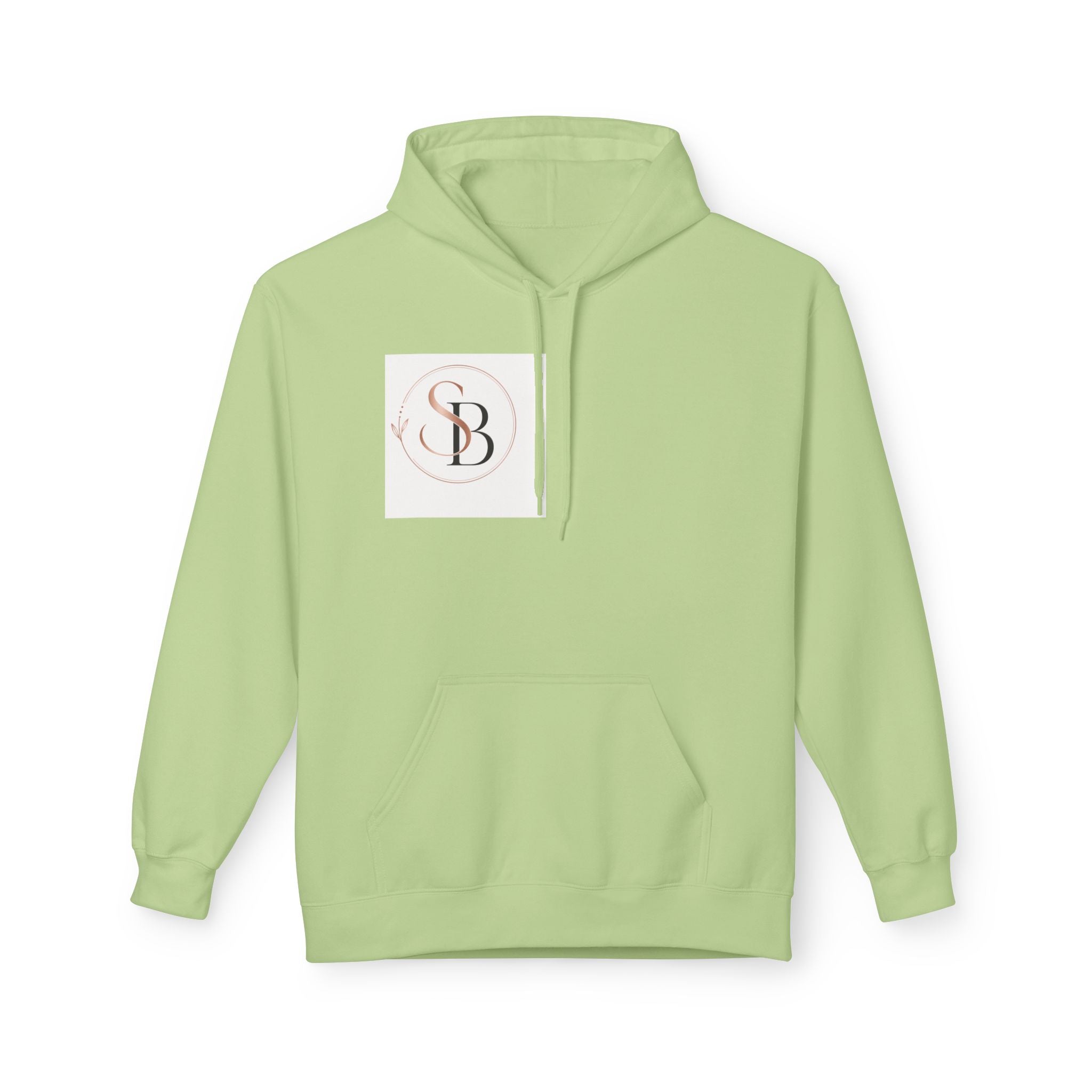 Monogram SB Minimal Logo Hoodie – Elegant Rose Gold Initials Pullover