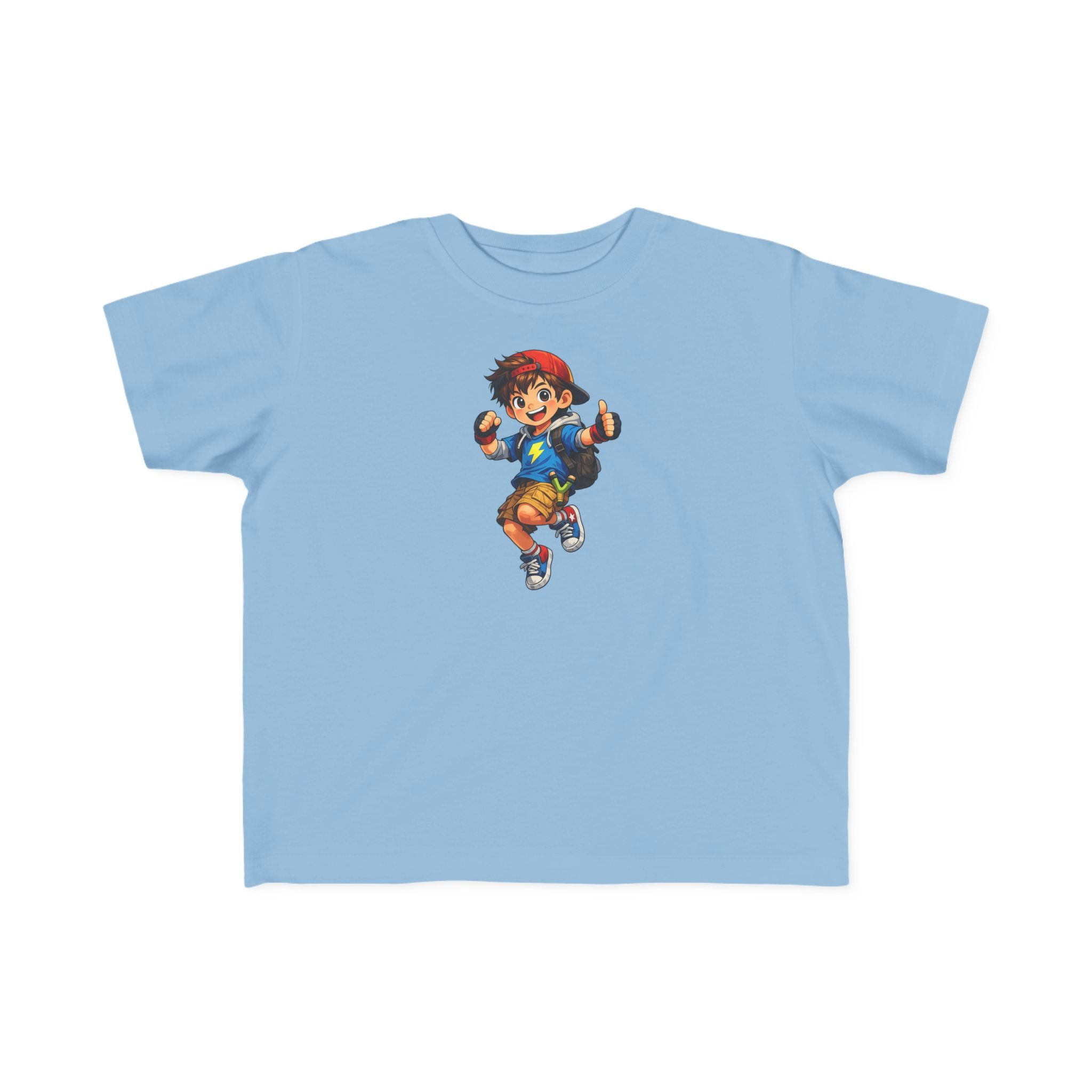 Toddler Tee — Lightning Superhero Character Graphic