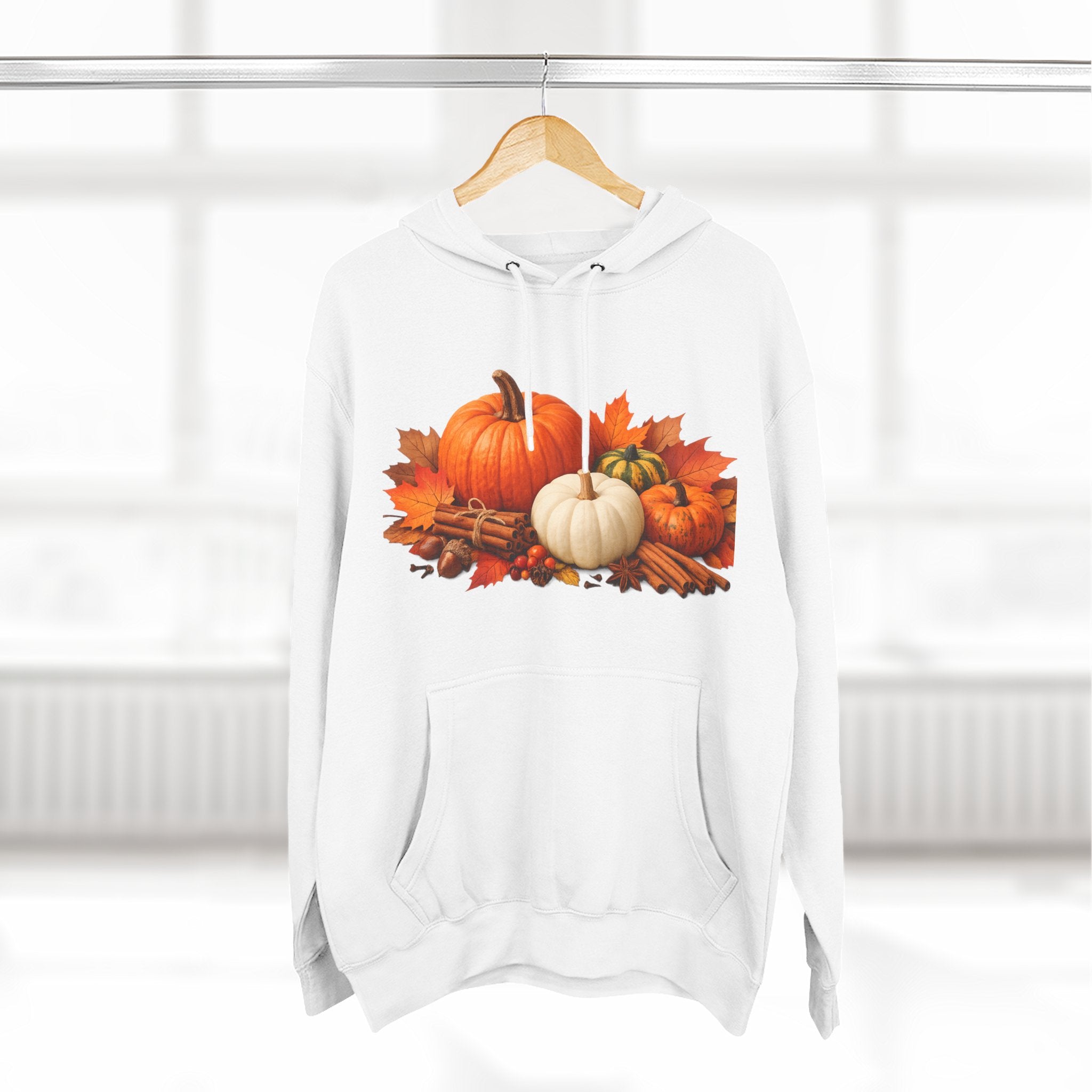 Autumn Pumpkin Fall Hoodie — Cozy Thanksgiving Harvest Sweatshirt