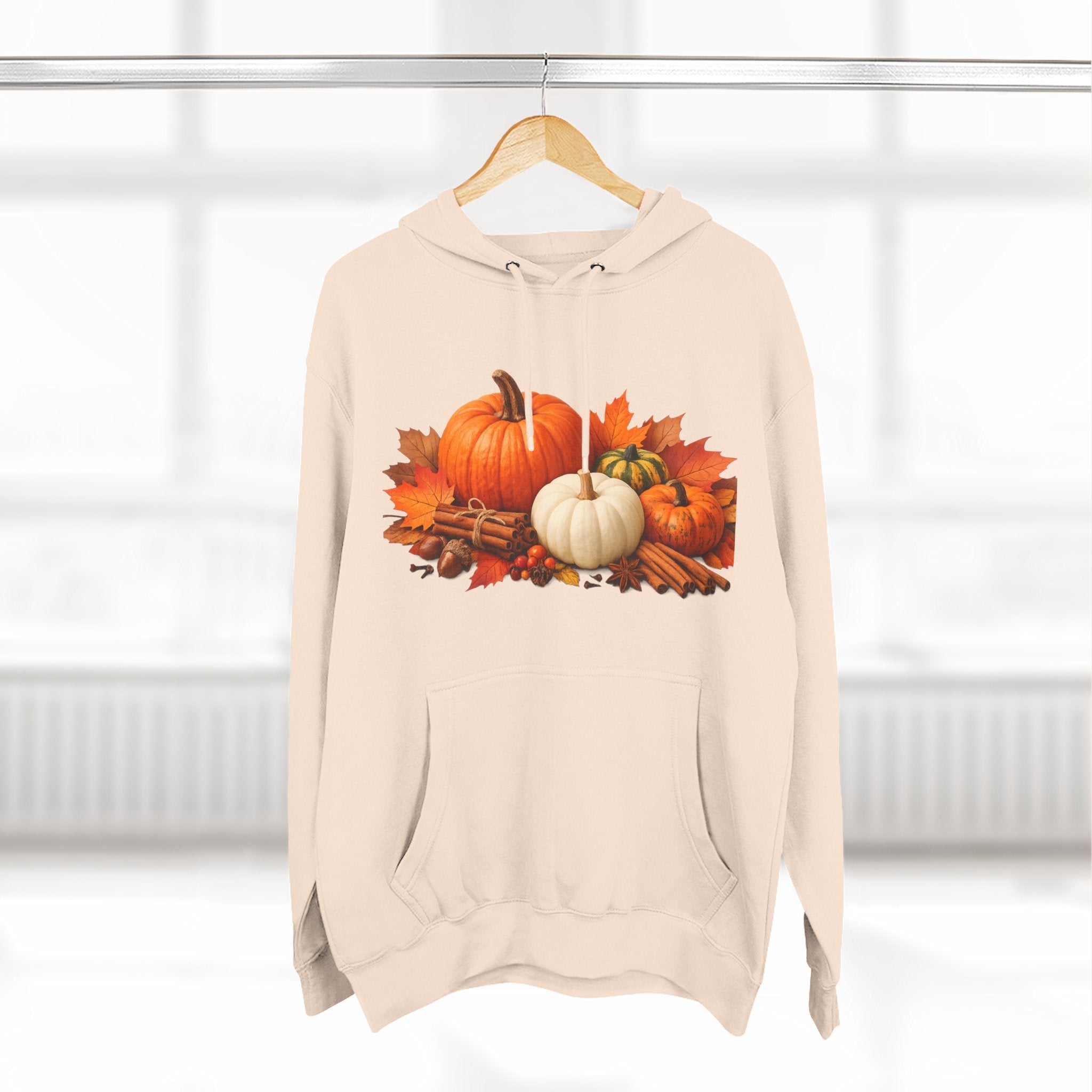 Autumn Pumpkin Fall Hoodie — Cozy Thanksgiving Harvest Sweatshirt