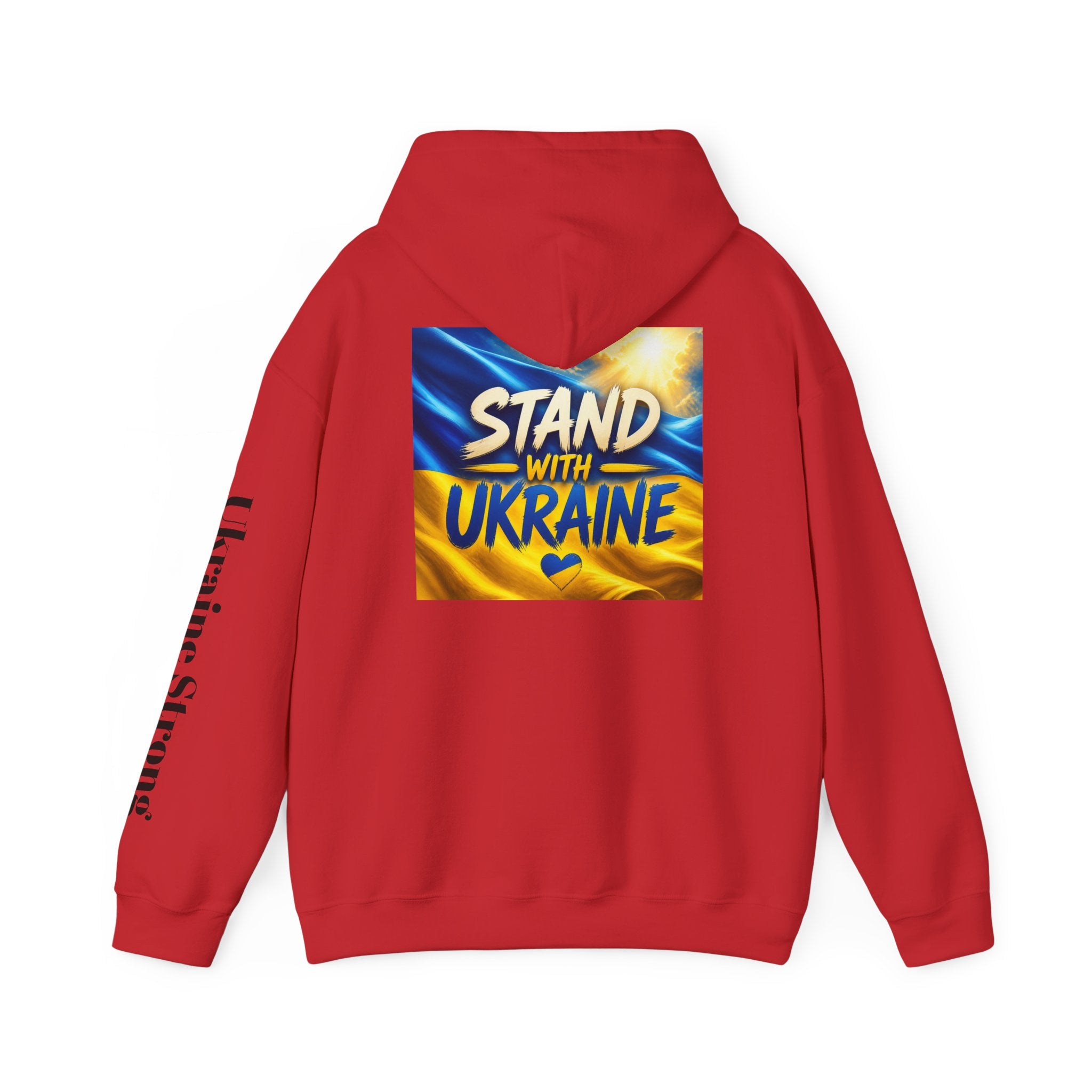 Stand With Ukraine Hoodie — Support Ukraine Graphic Pullover ("Stand With Ukraine")