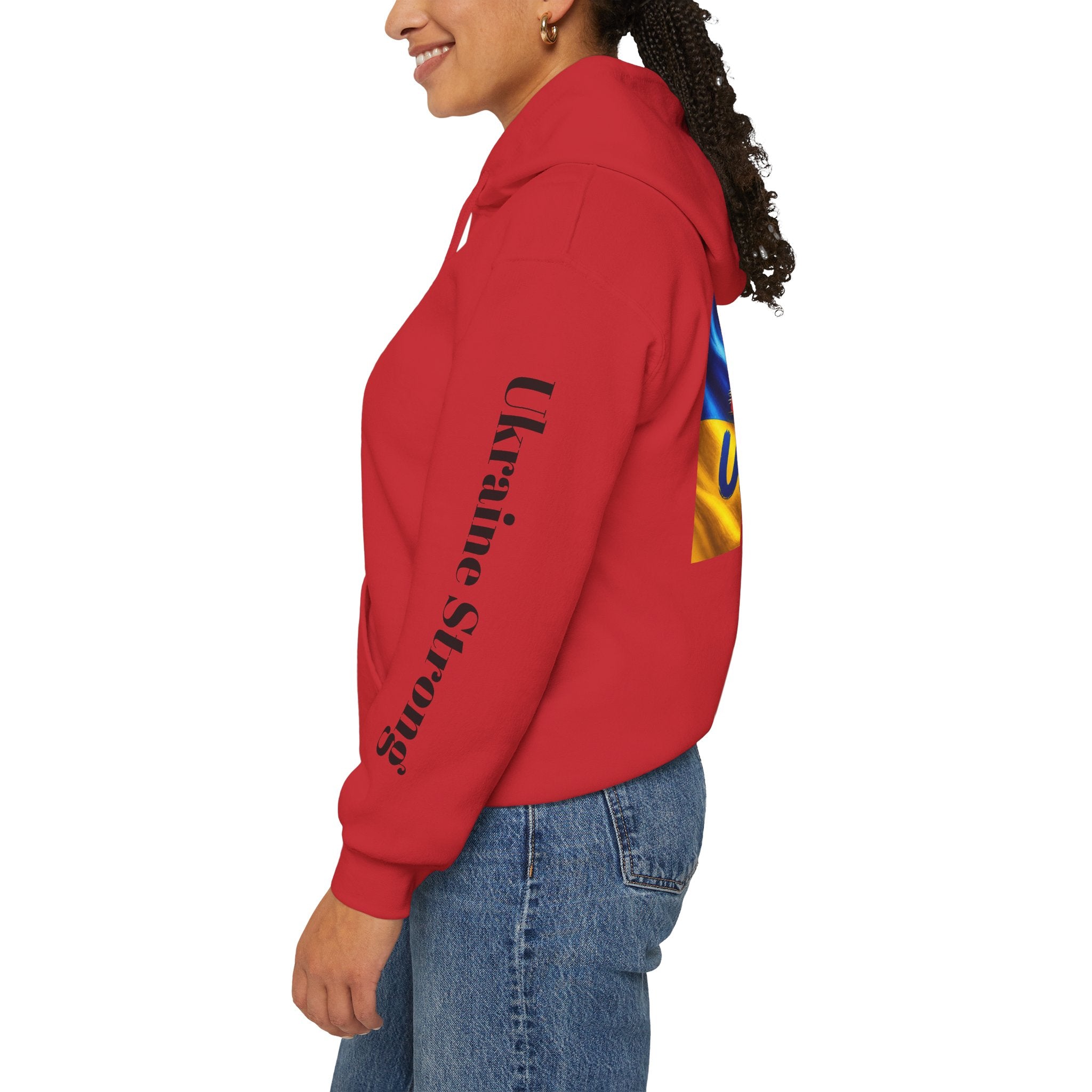 Stand With Ukraine Hoodie — Support Ukraine Graphic Pullover ("Stand With Ukraine")