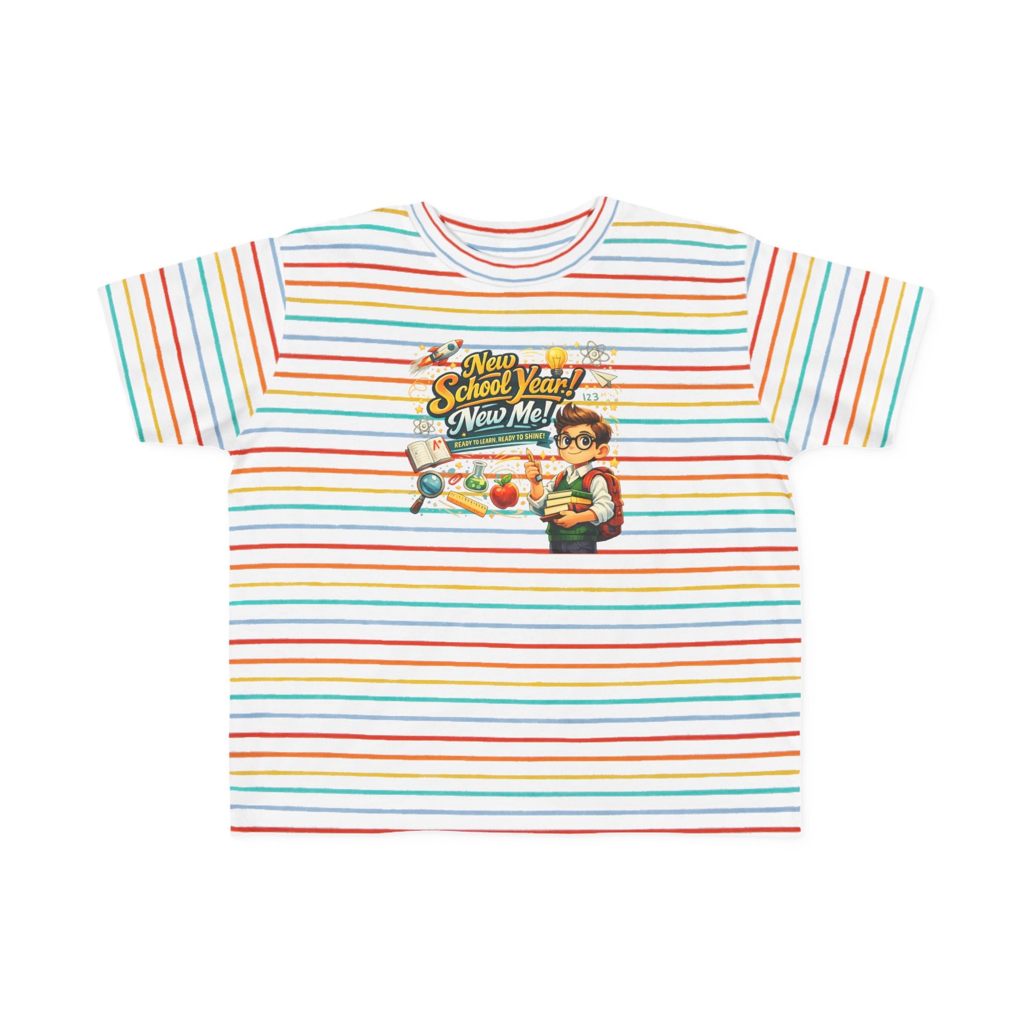 Toddler Tee — "New School Year, New Me" Back-to-School Graphic Shirt