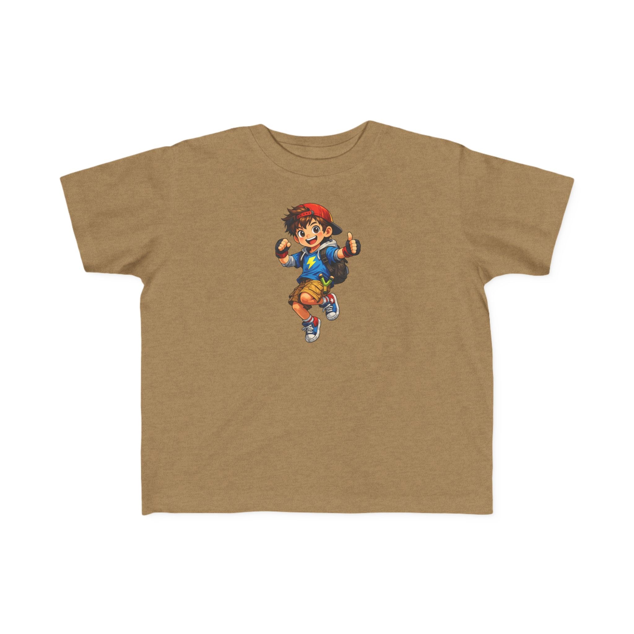 Toddler Tee — Lightning Superhero Character Graphic