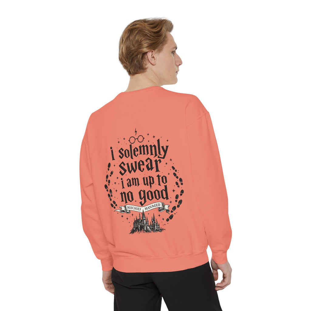 Solemnly Swear Sweatshirt — 'I Solemnly Swear I Am Up to No Good' Graphic Sweatshirt
