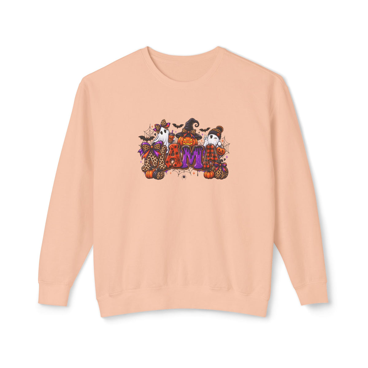Halloween Mom Crewneck Sweatshirt — Cute Pumpkin Witch Cats Autumn Graphic