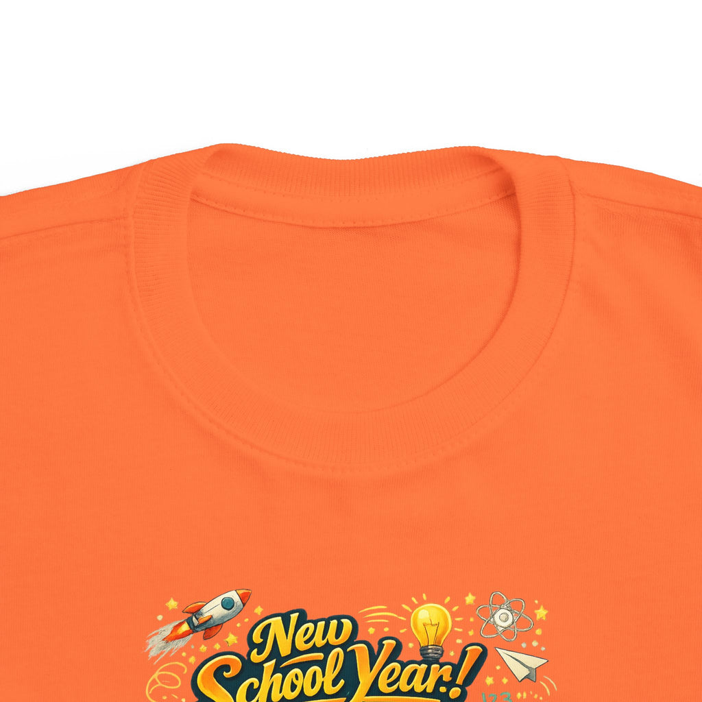 Toddler Tee — "New School Year, New Me" Back-to-School Graphic Shirt