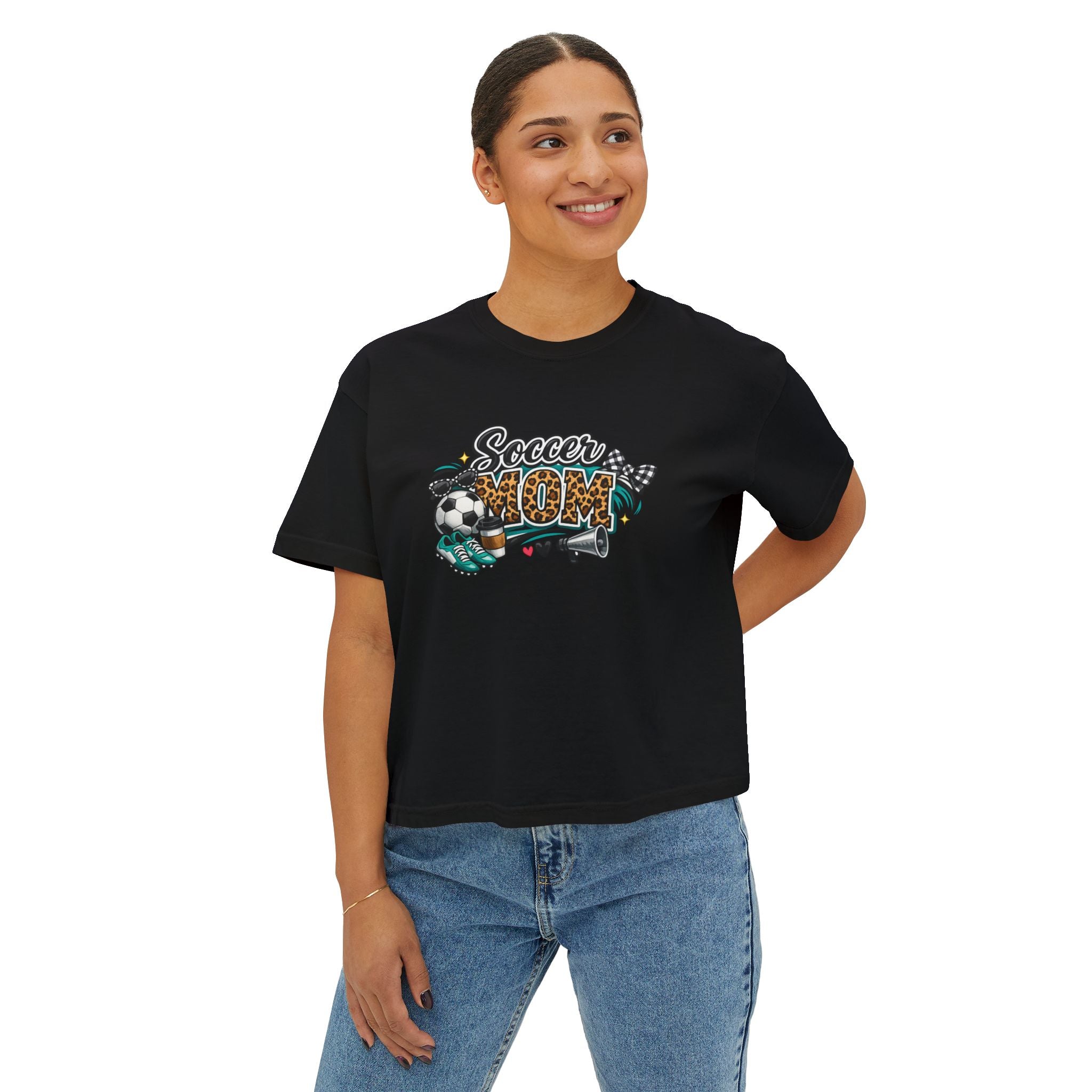 Soccer Mom Boxy Tee — Women's Casual Soccer Mom Shirt