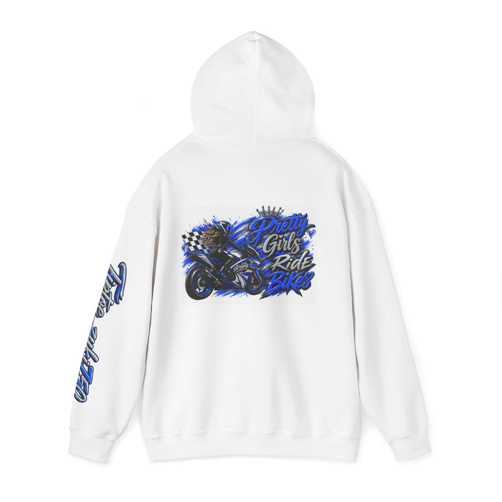 Pretty Girls Ride Bikes Hoodie — Women's Motorcycle Graphic Pullover