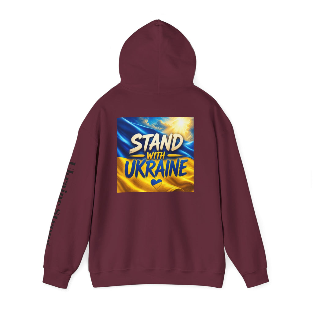 Stand With Ukraine Hoodie — Support Ukraine Graphic Pullover ("Stand With Ukraine")