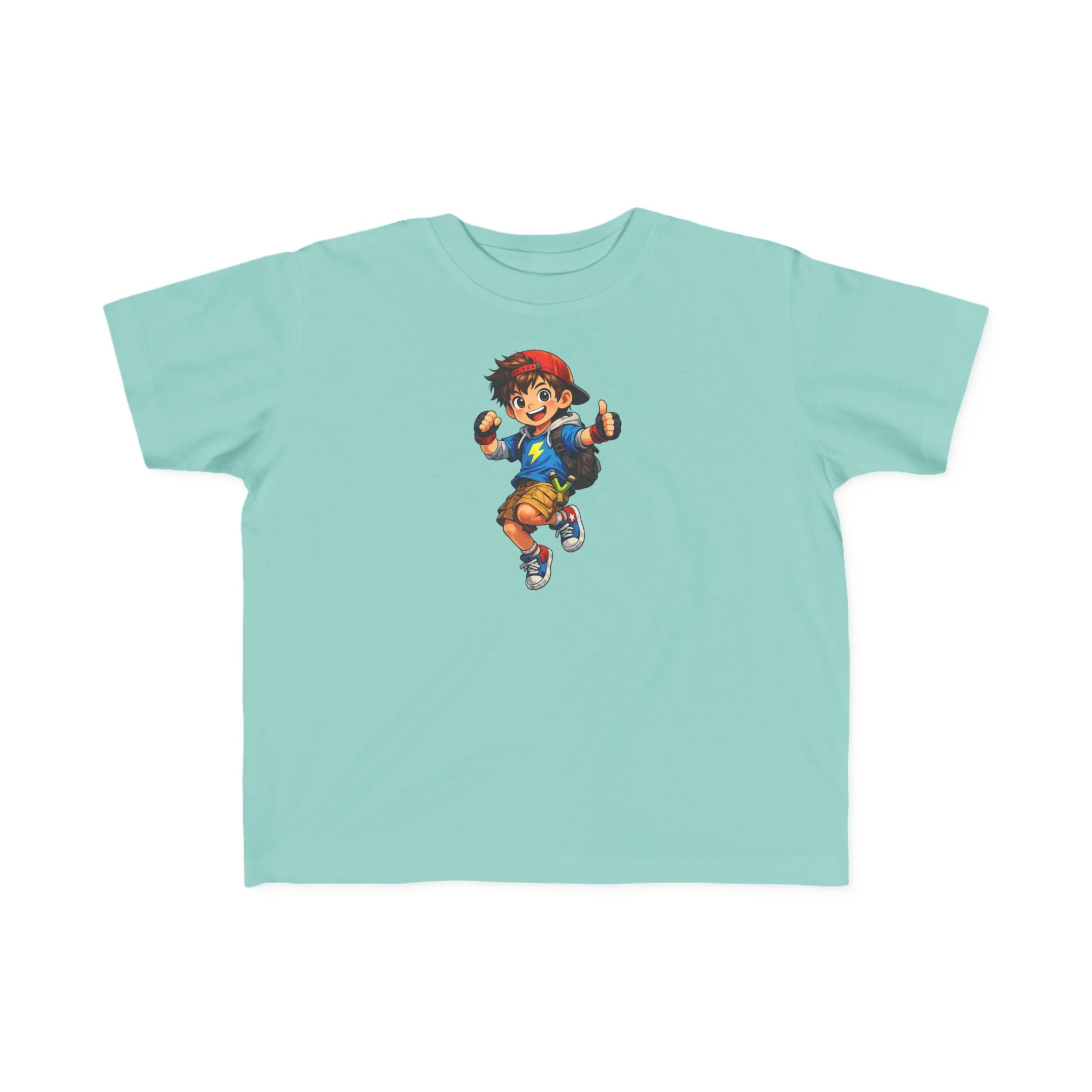 Toddler Tee — Lightning Superhero Character Graphic