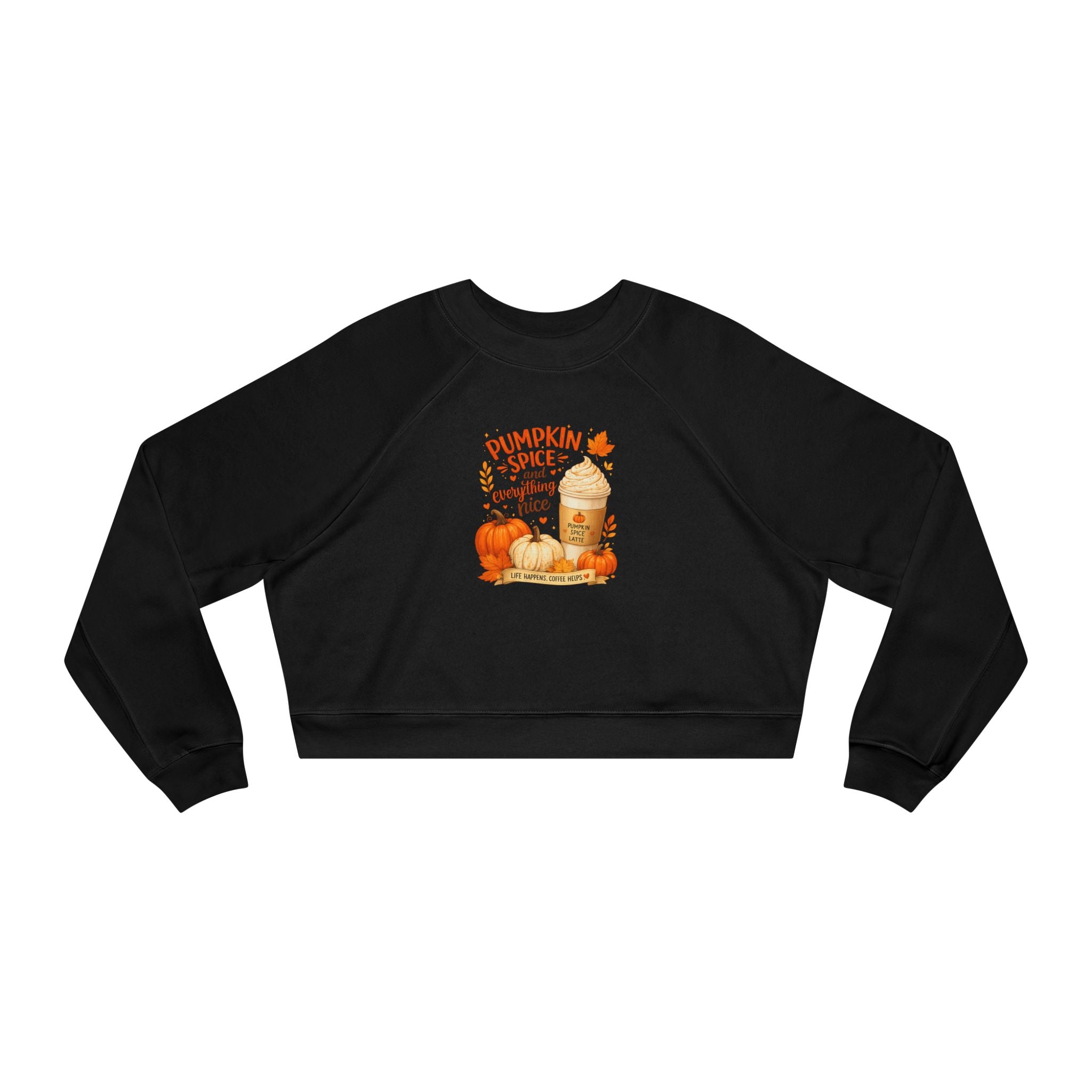 Pumpkin Spice Latte Cropped Pullover