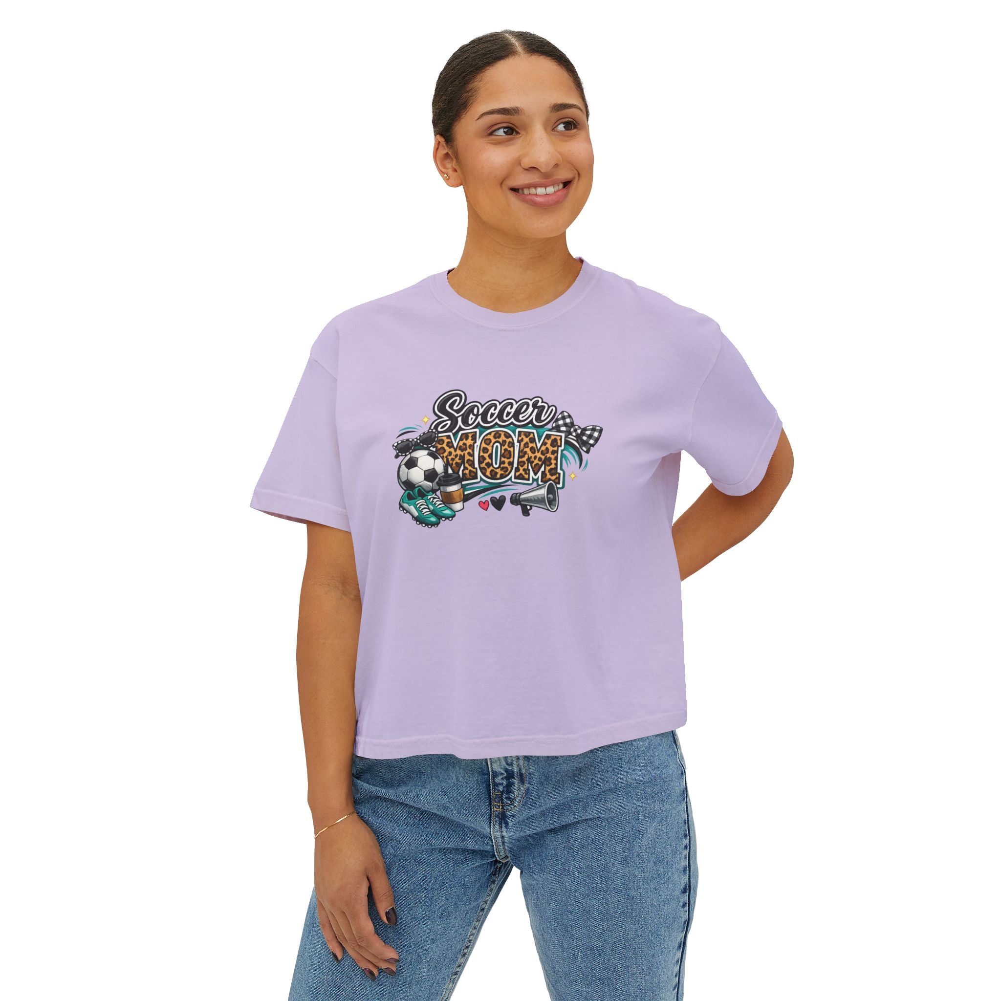 Soccer Mom Boxy Tee — Women's Casual Soccer Mom Shirt