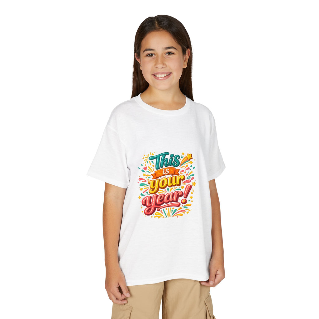 Youth T‑Shirt — "This Is Your Year" Motivational Graphic Tee for Kids
