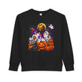 Toddler Sweatshirt — Cute Halloween Ghosts & Jack-O’-Lanterns Design
