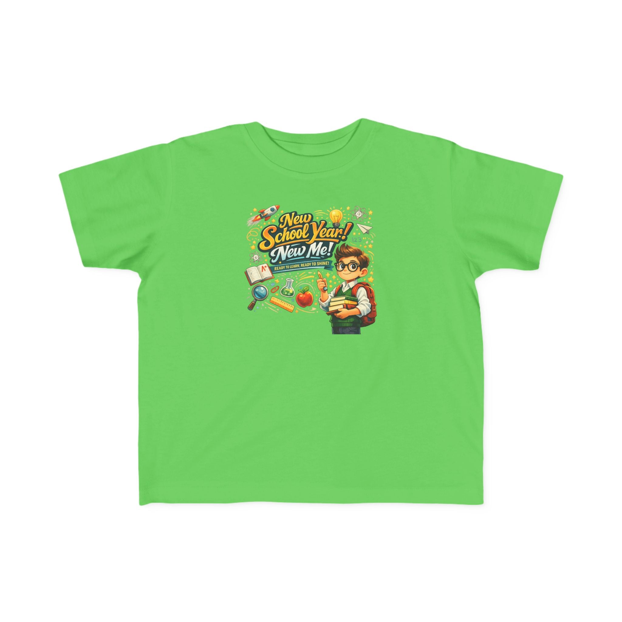 Toddler Tee — "New School Year, New Me" Back-to-School Graphic Shirt
