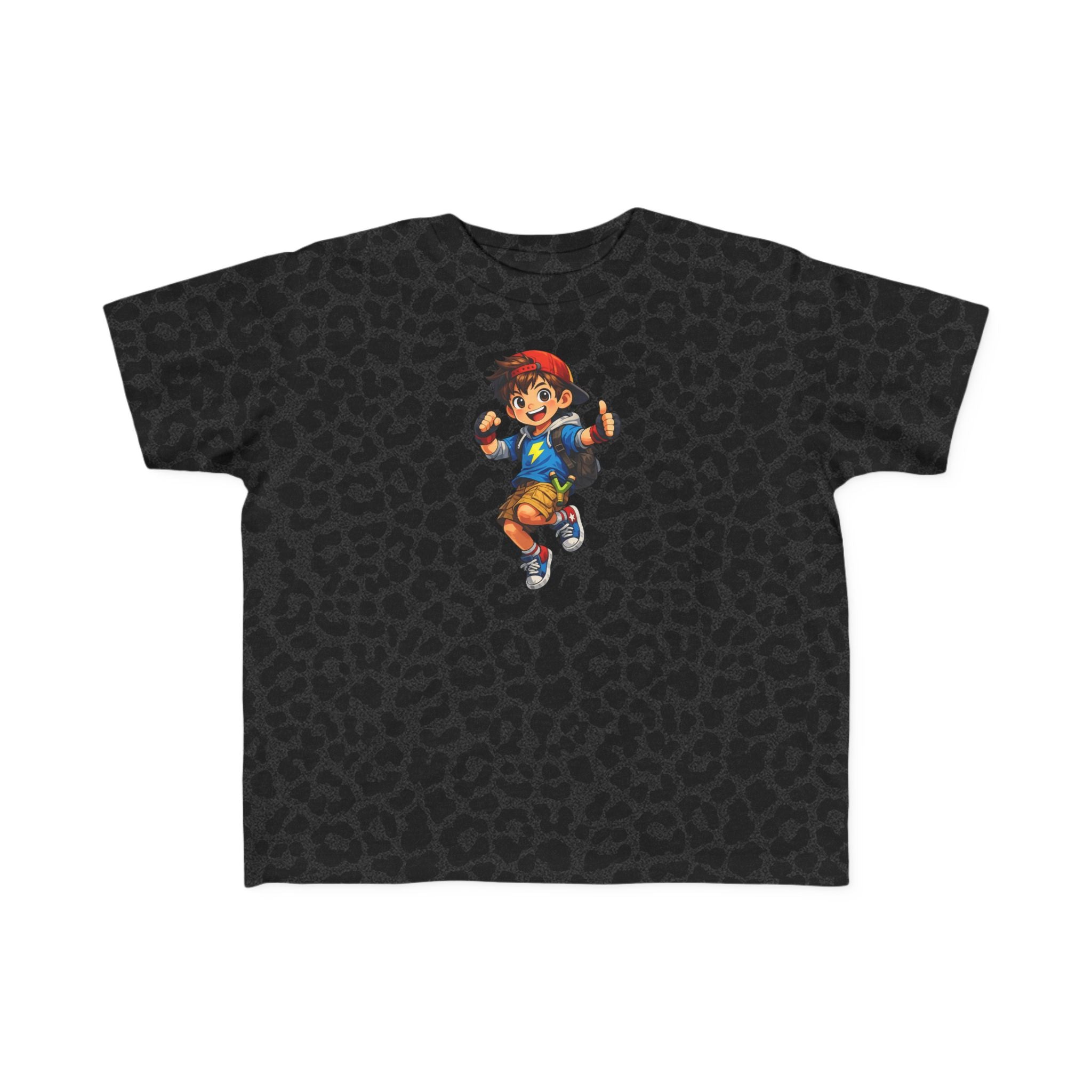 Toddler Tee — Lightning Superhero Character Graphic