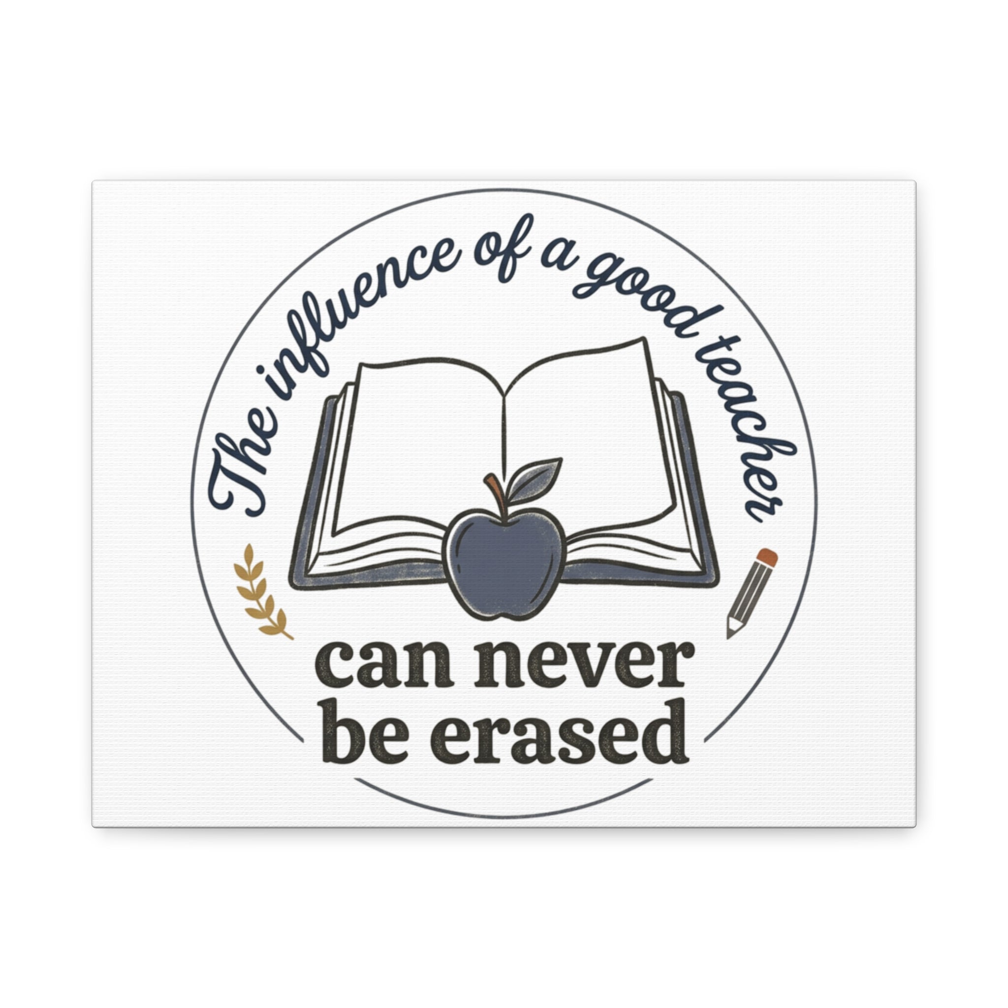 Canvas Wall Art – “The Influence of a Good Teacher Can Never Be Erased”